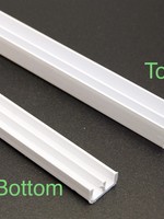 Easyfix Double Track Bottom  White 6mm x 1.83m *CLEARANCE*