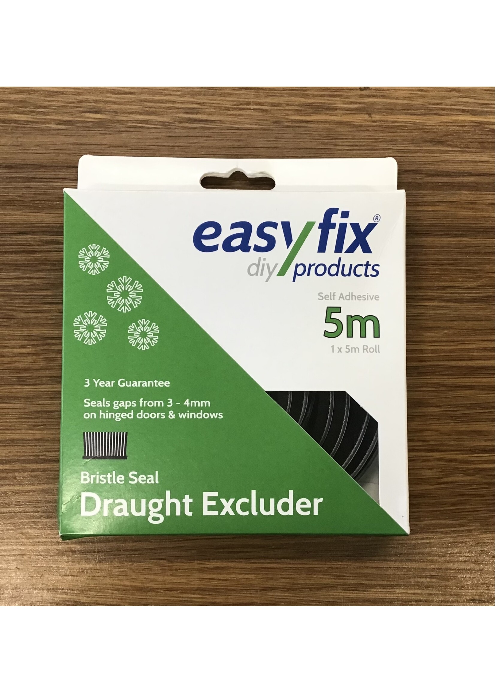 Easyfix Draught Excluder Bristle Seal Brown (L)5m