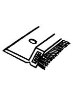 Easyfix Draught Excluder Bristle Door Frame Pack White