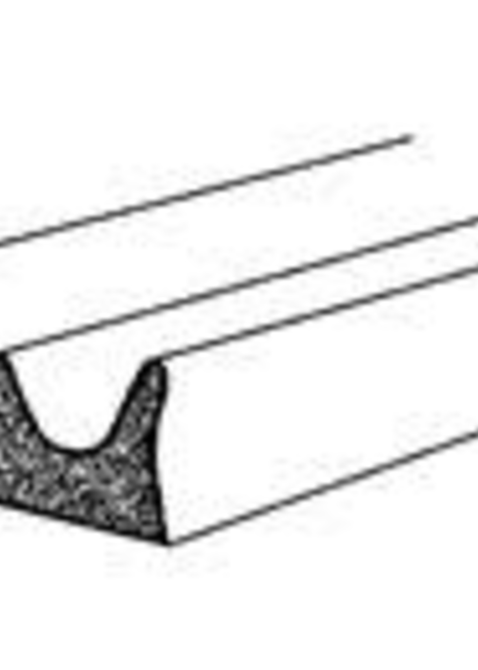 Easyfix Draught Excluder EPDM Rubber E Strip Brown (L)5m