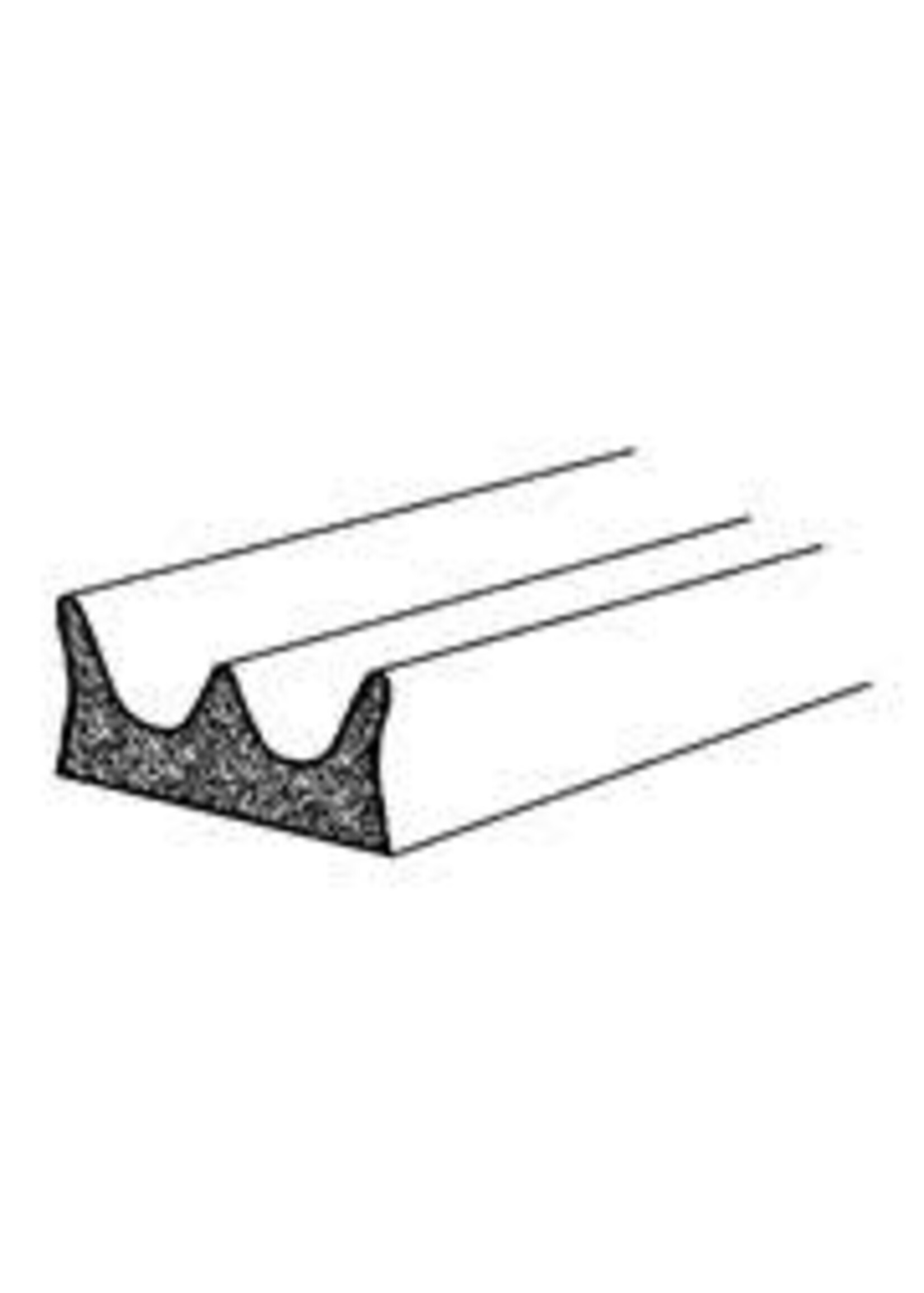 Easyfix Draught Excluder EPDM Rubber E Strip Brown (L)5m