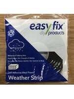 Easyfix Self Adhesive Vinyl Foam Weather Strip Black (W)3-7mm (L)3.5m