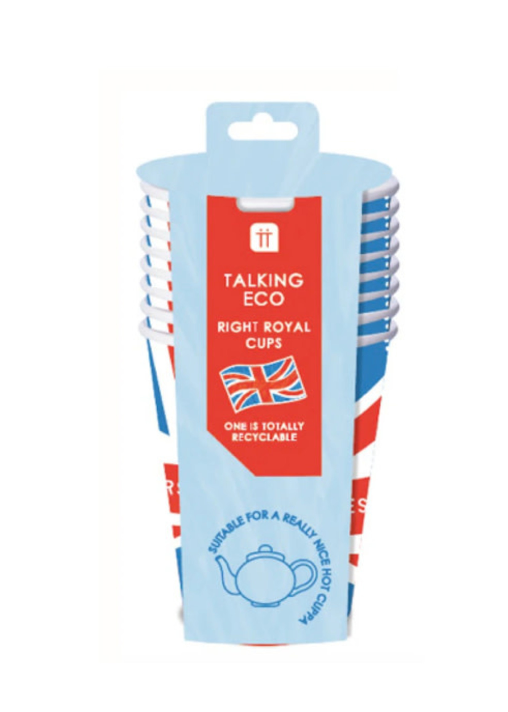 Talking Tables Union Jack Eco Paper Hot Cups - 6 Pack