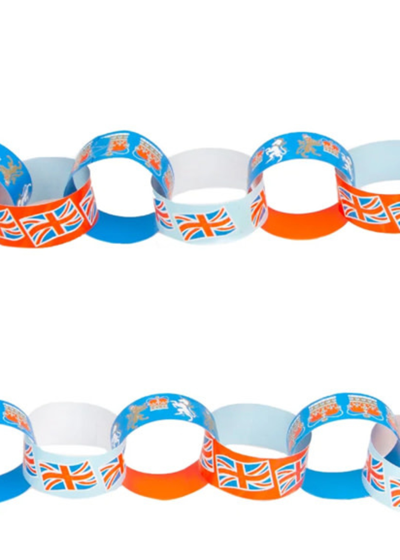 Talking Tables Union Jack Paper Chain Kit - 100 Pack