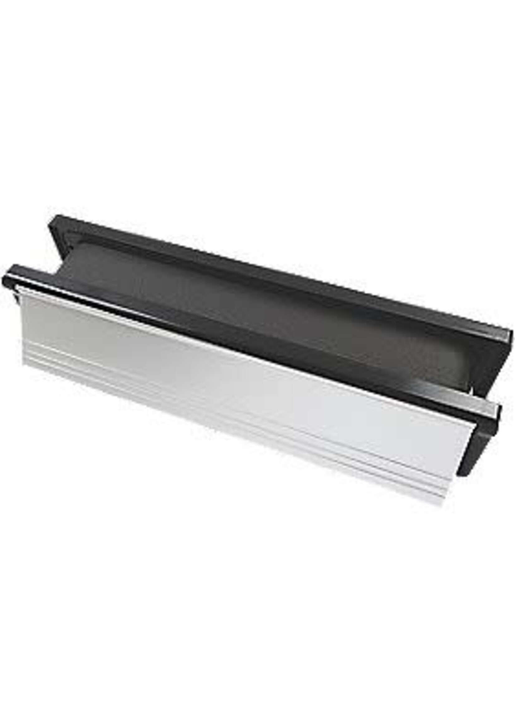 Easyfix Duo Letterbox Draught Excluder Aluminium / Black