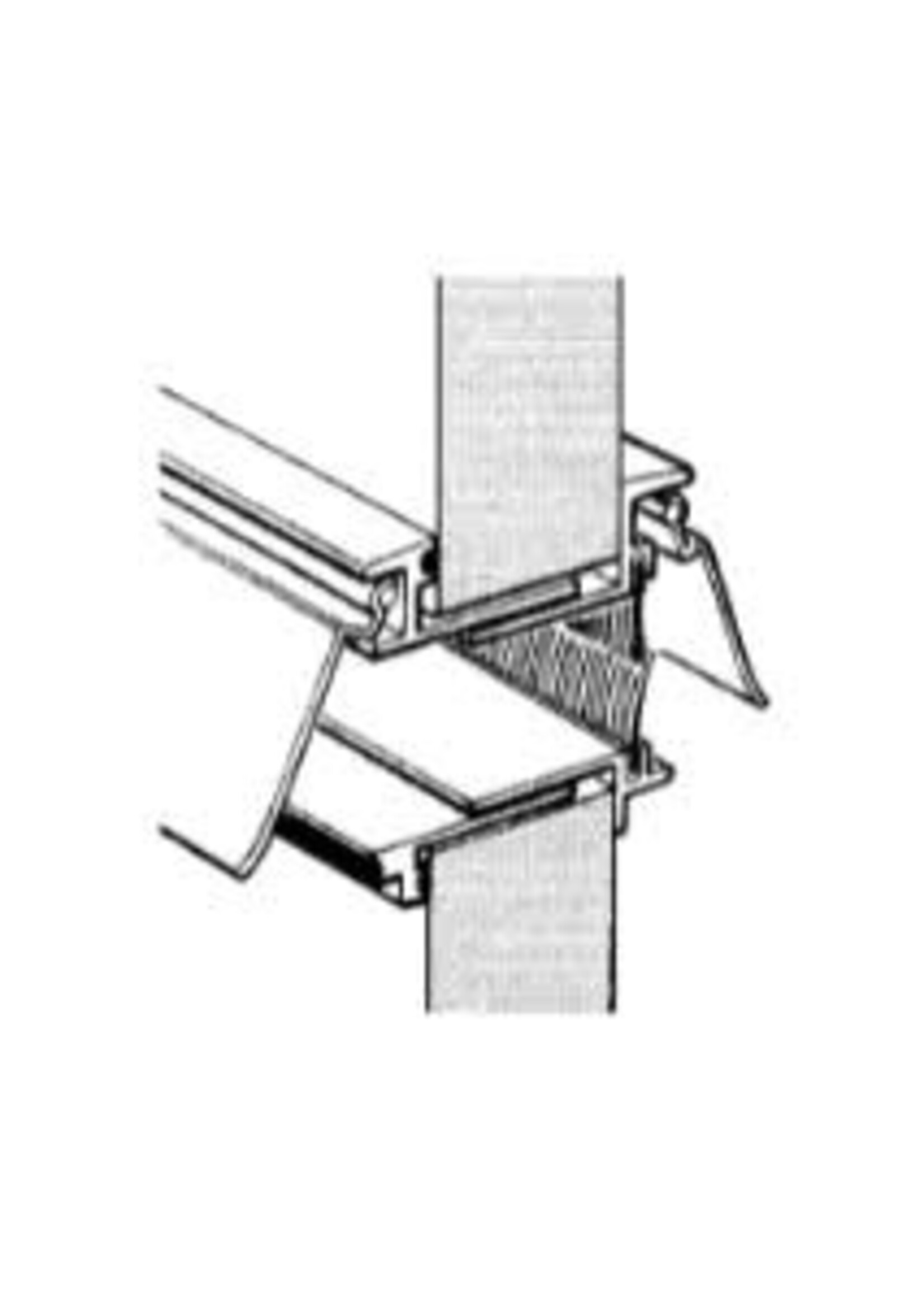 Securit Double Sided  Letter Plate White 40-80mm S3066