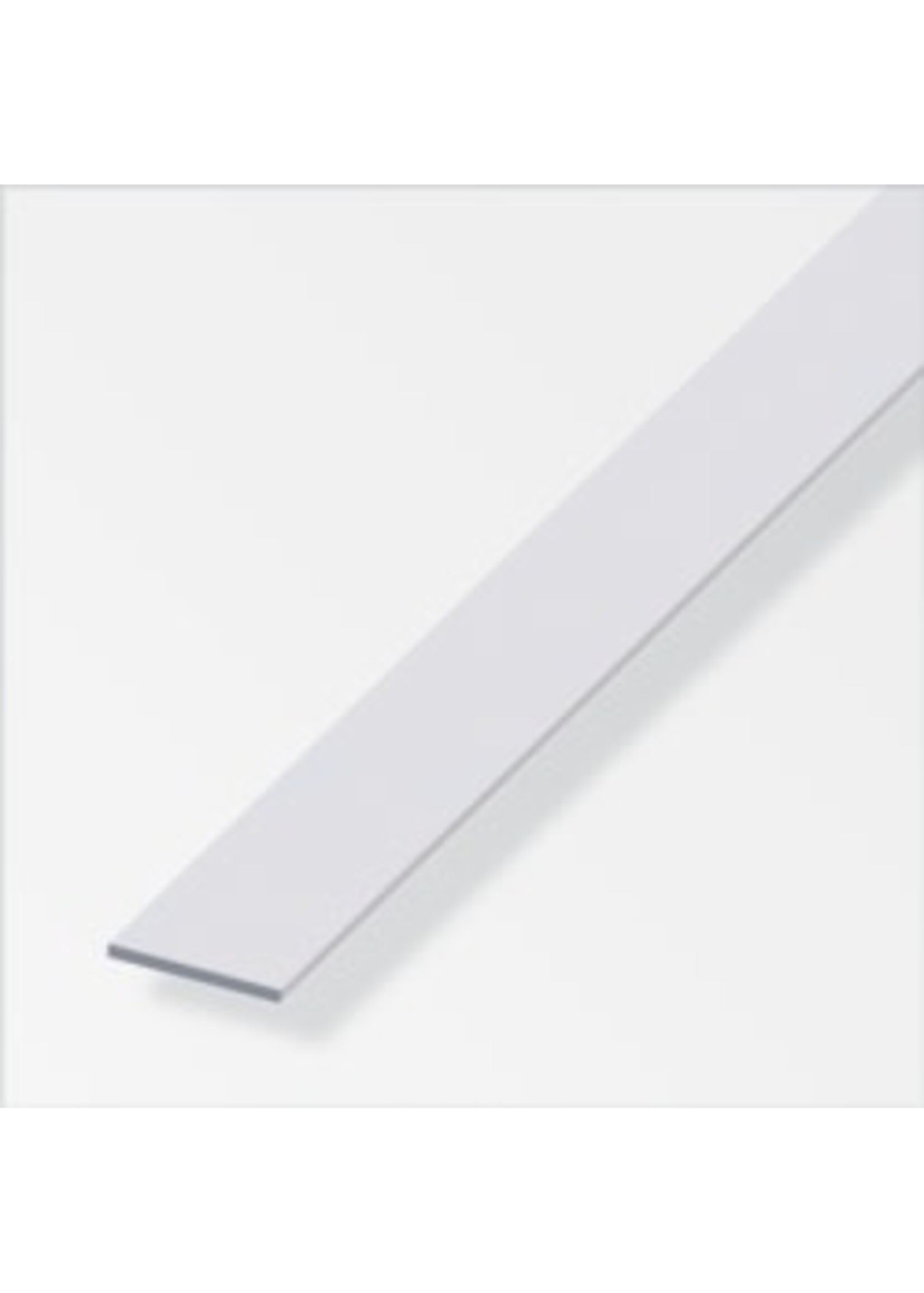 Easyfix Plastic Flat Bar White (W)25mm (L)2.44m