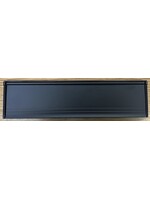 Easyfix Letterbox Draught Excluder Deluxe Letterplate Black