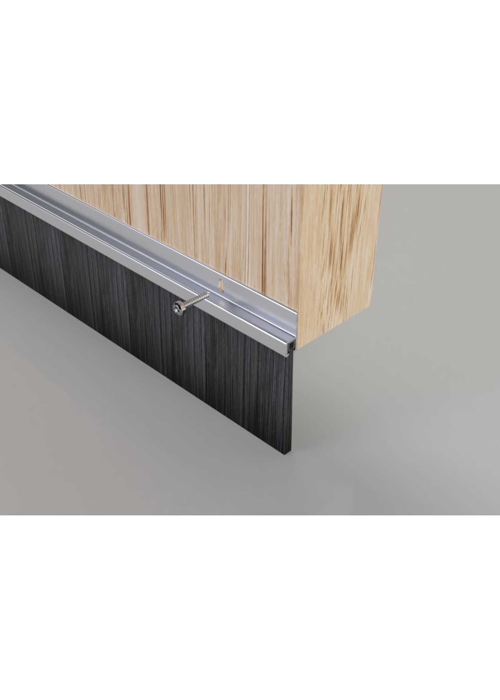 Easyfix Garage Door Brush Draught Excluder Aluminium (L)2.1m