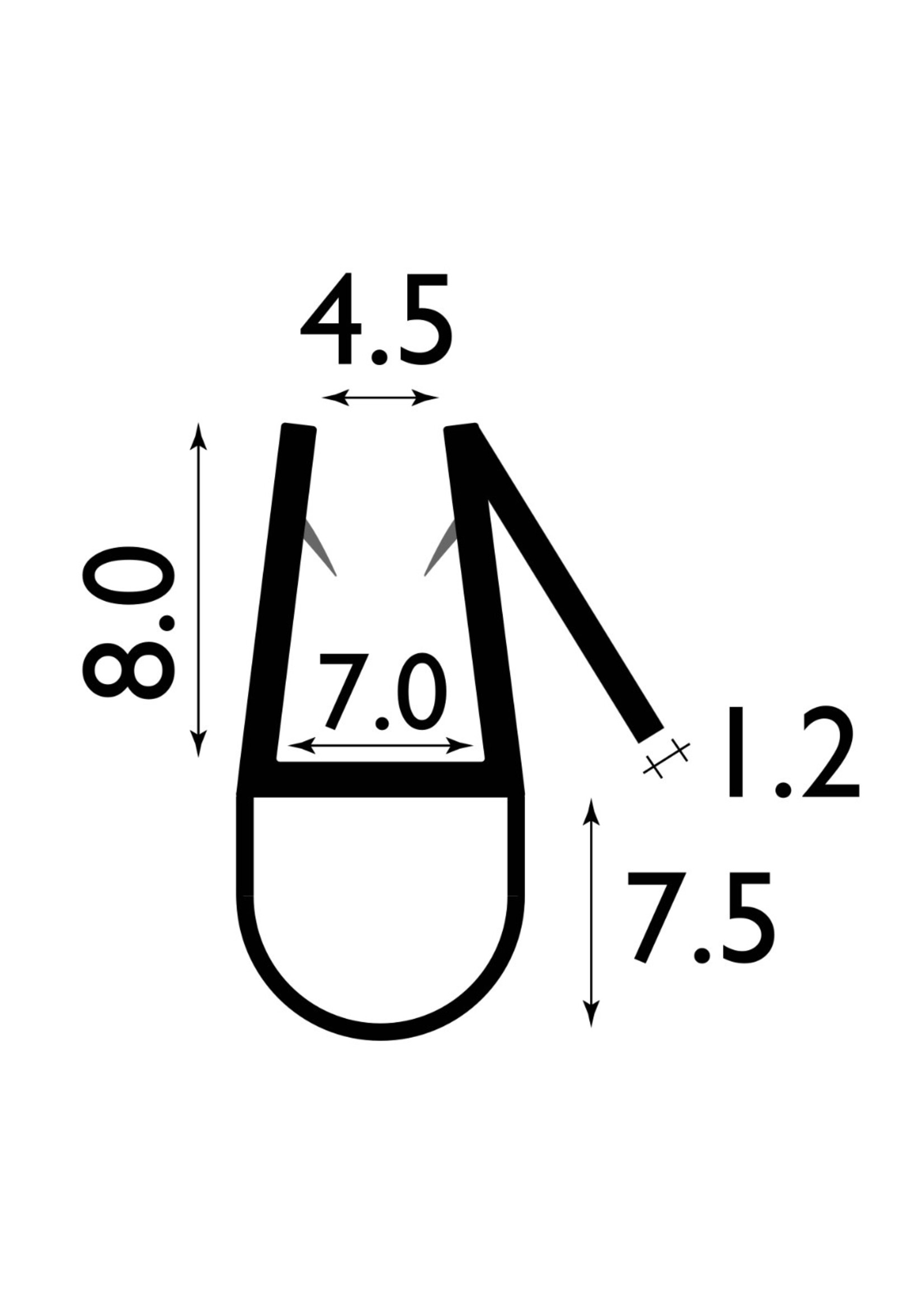 Easyfix Luxury Shower Seal Bubble (W)4-6mm (L)1m