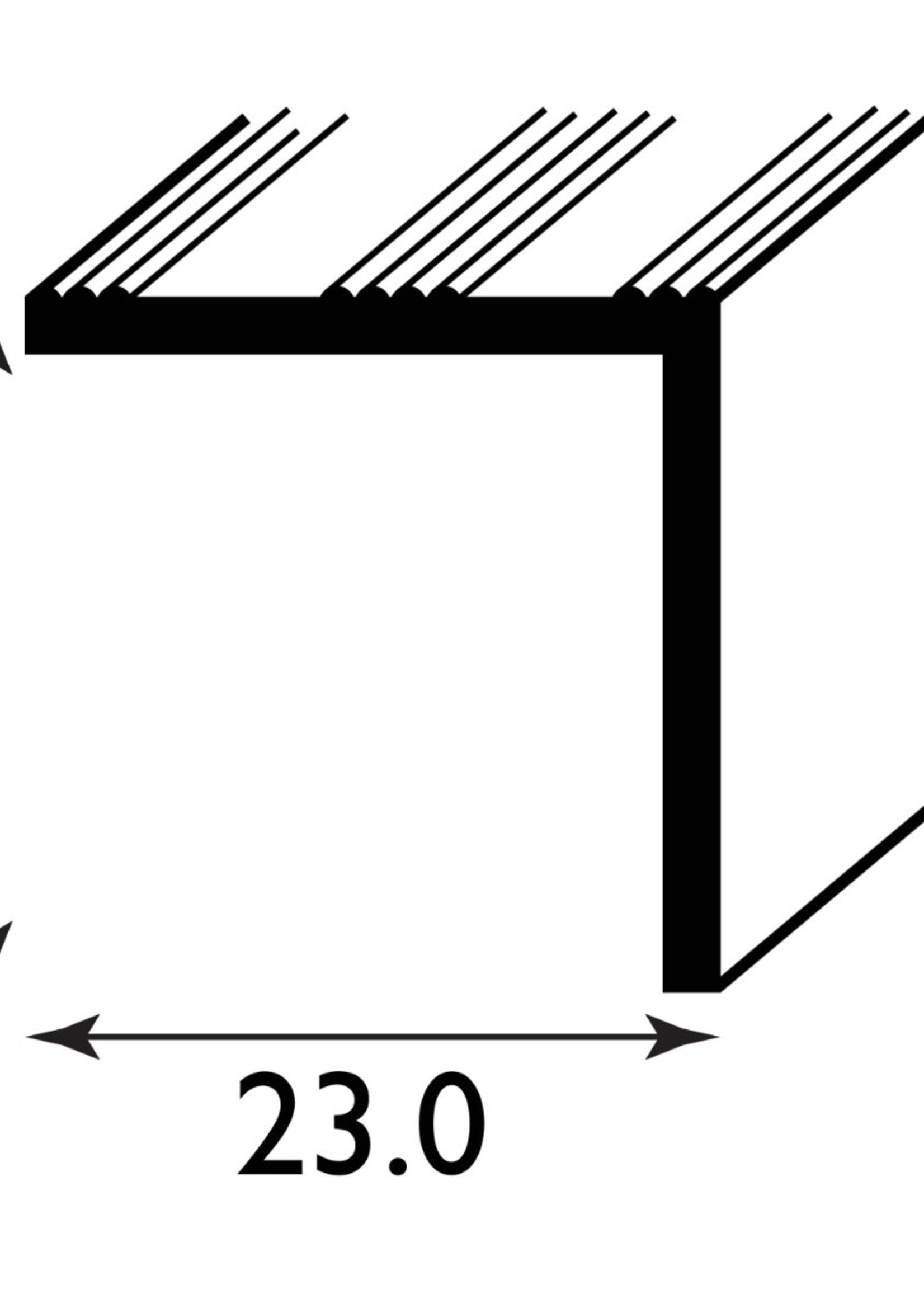 Easyfix Matwell Angle Aluminium (L)895mm