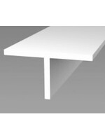 Easyfix Plastic T Section White (W)19mm x (L)2.44m