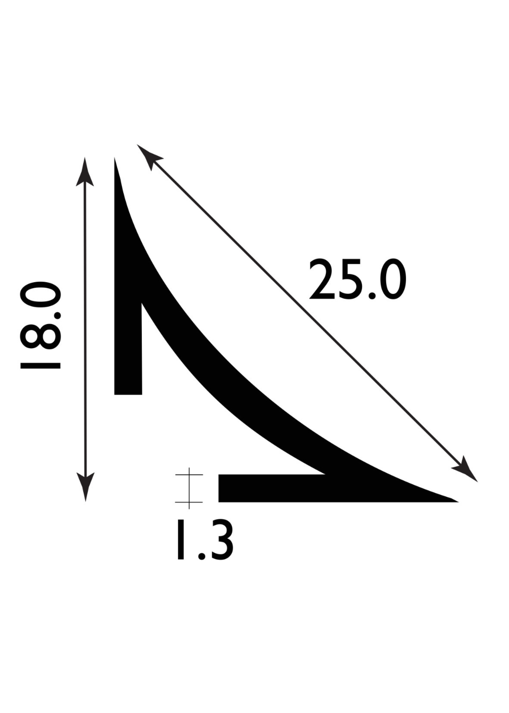 Easyfix Plastic Scotia White (W)25mm (L)2.44m
