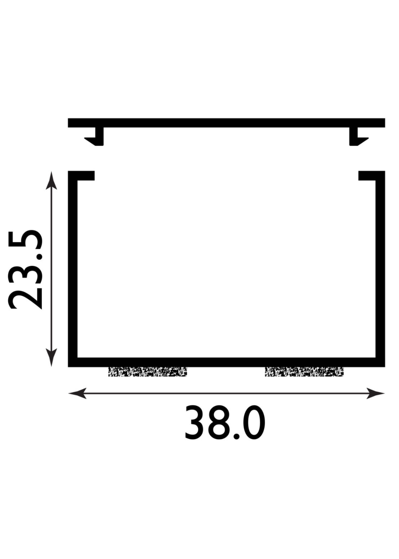 Easyfix Deep Trunking Self Adhesive (W)38mm (L)2440mm