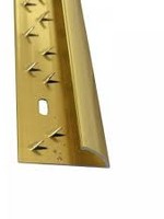 Easyfix Single Edge Carpet Trim Gold Aluminium 2.7m