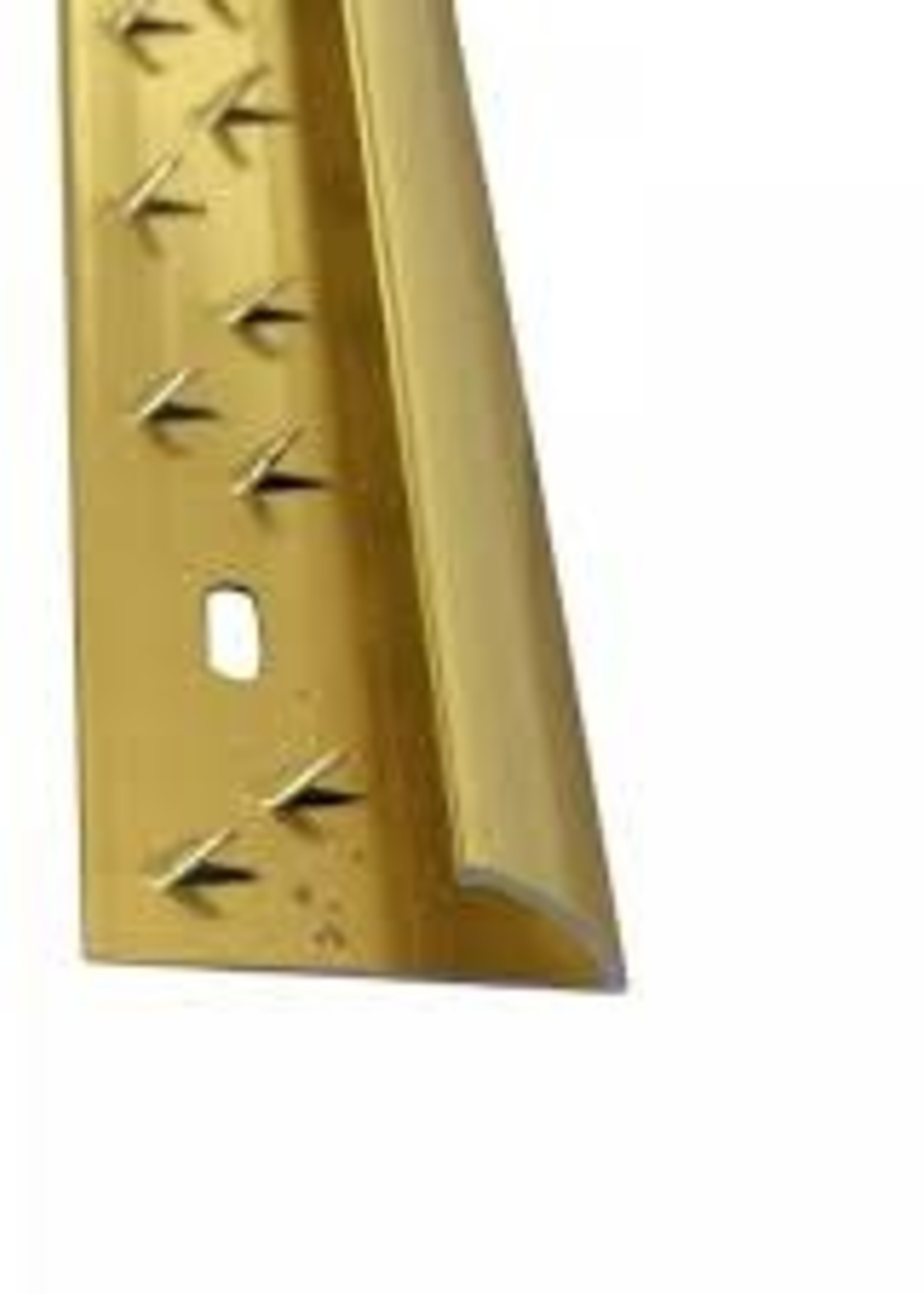 Easyfix Single Edge Carpet Trim Gold Aluminium 2.7m