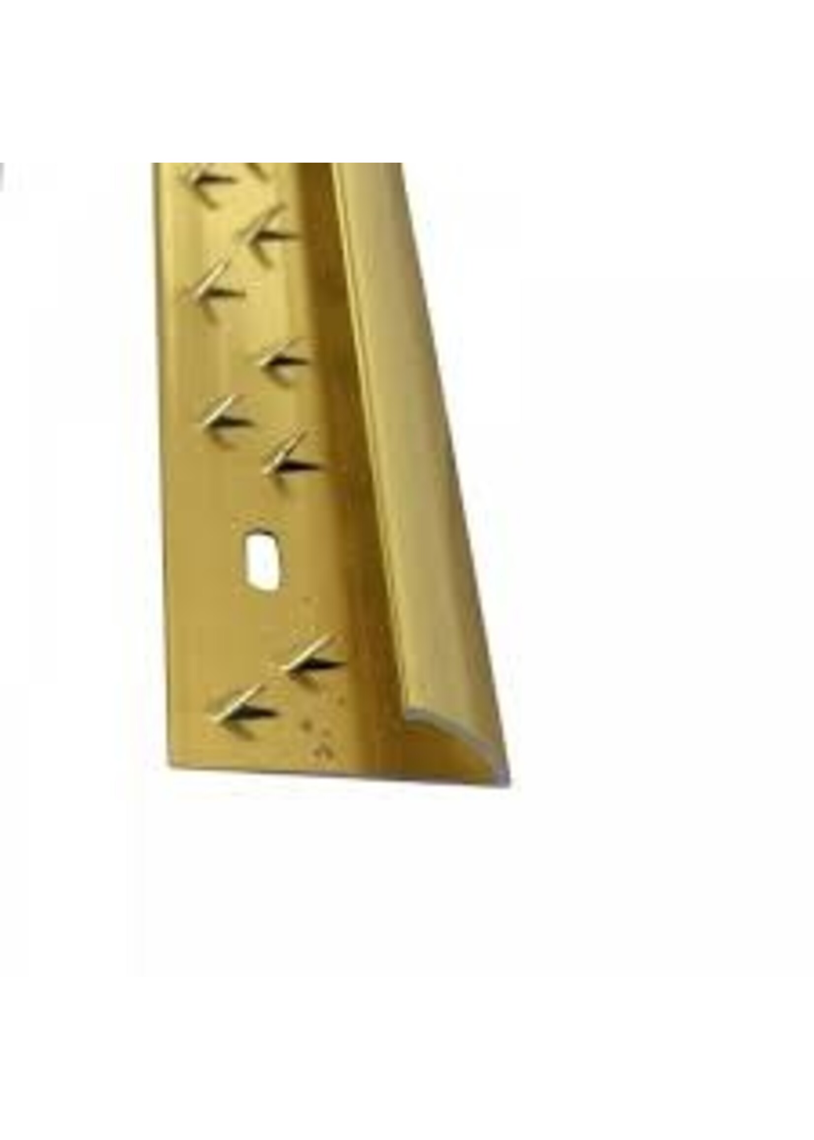 Easyfix Single Edge Carpet Trim Gold Aluminium 2.7m