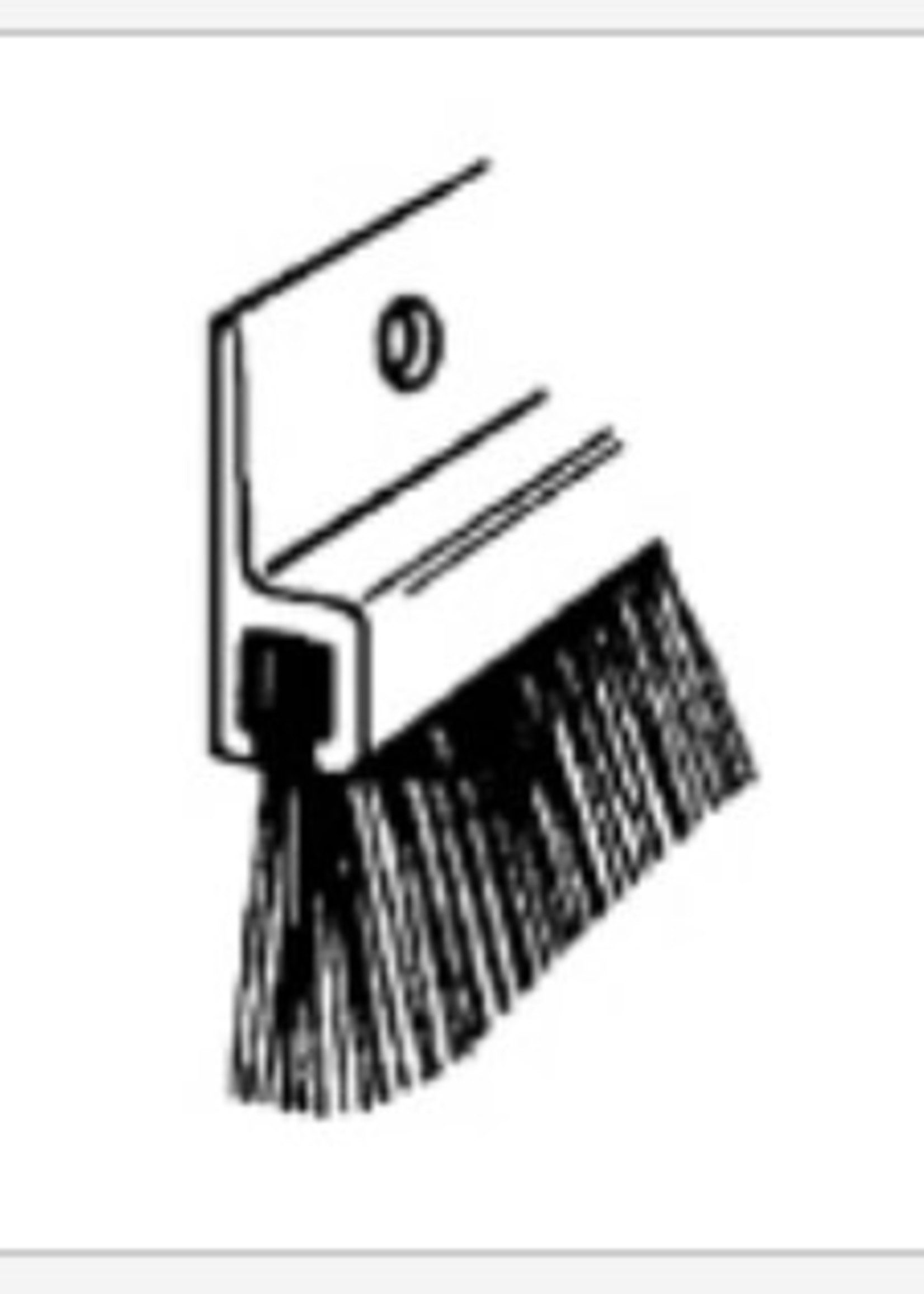 Easyfix Draught Excluder Door Bottom Brush Silver (L)914mm