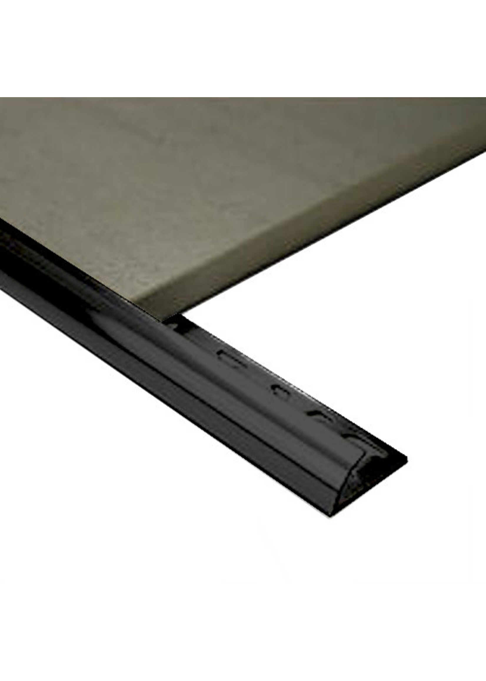 Easyfix Plastic 6mm Tile Edge Black (L)2.44m