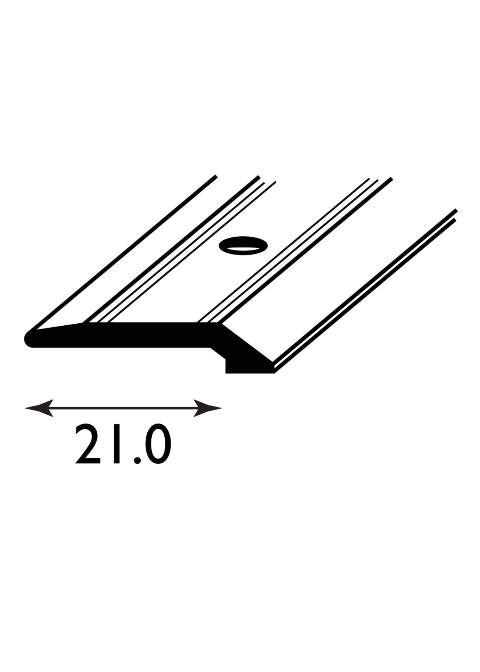 Easyfix Vinyl Edge Trim Gold Aluminium 2.7m