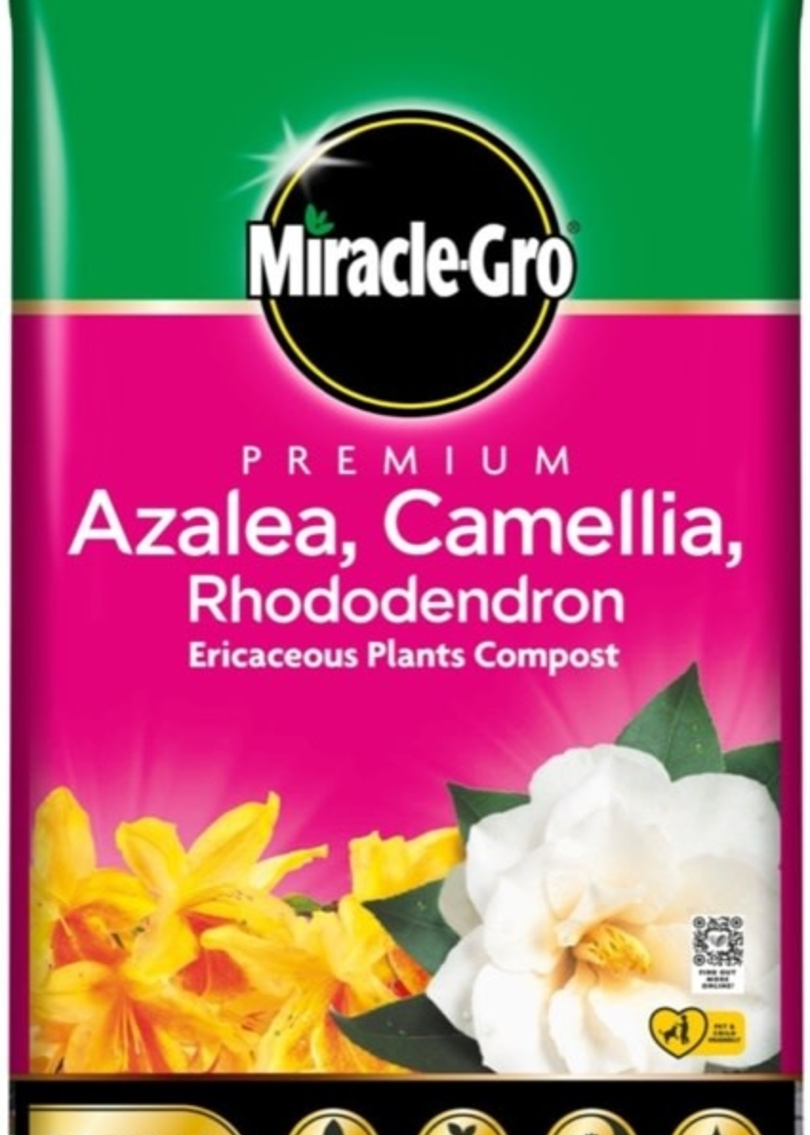 Miracle-Gro  (Scotts) Miracle-Gro® Premium Azalea, Camellia, Rhododendron Ericaceous Compost 10L