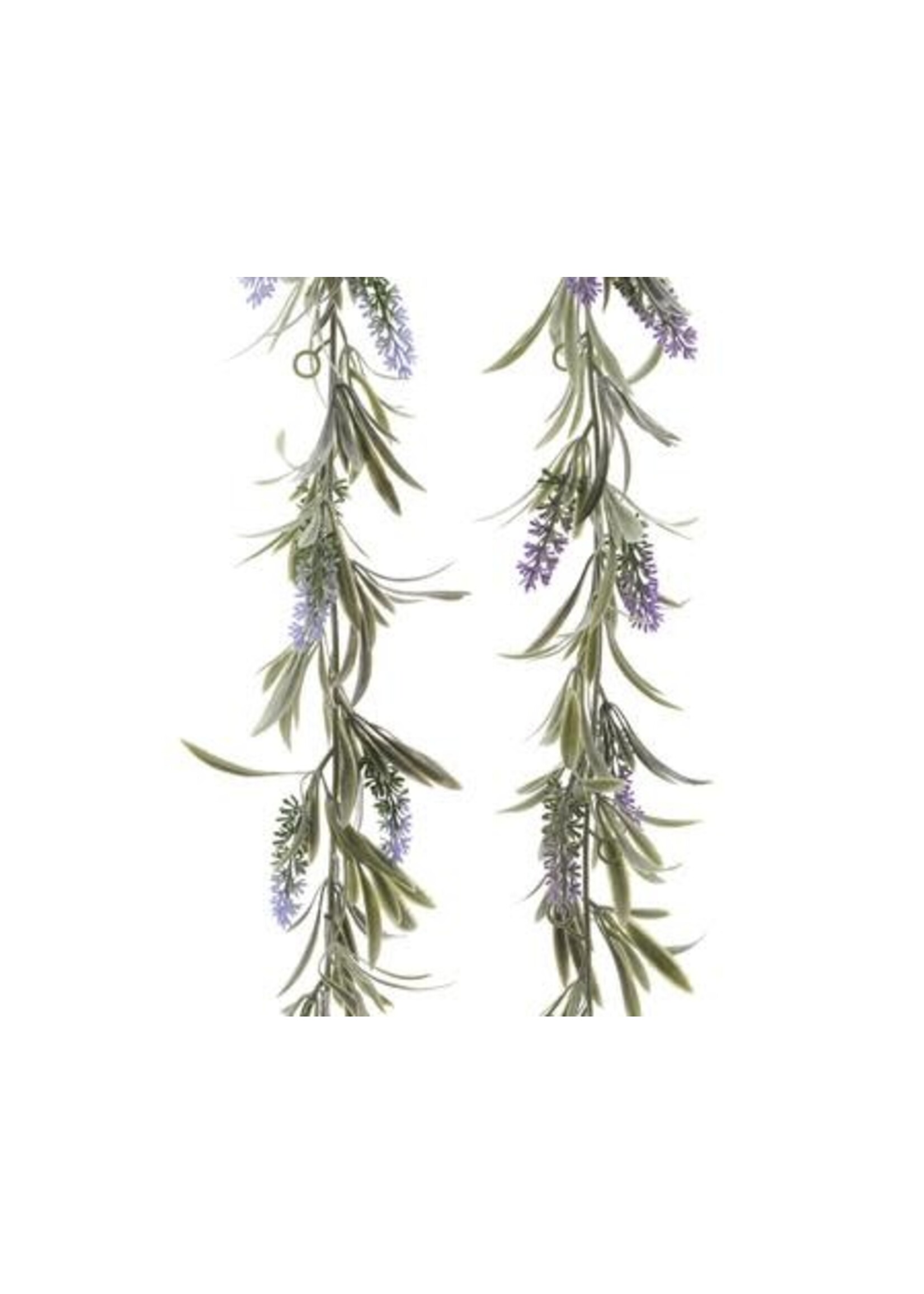 Decoris Plastic Lavender Garland 2 colour assorted (cost is each) 180cm