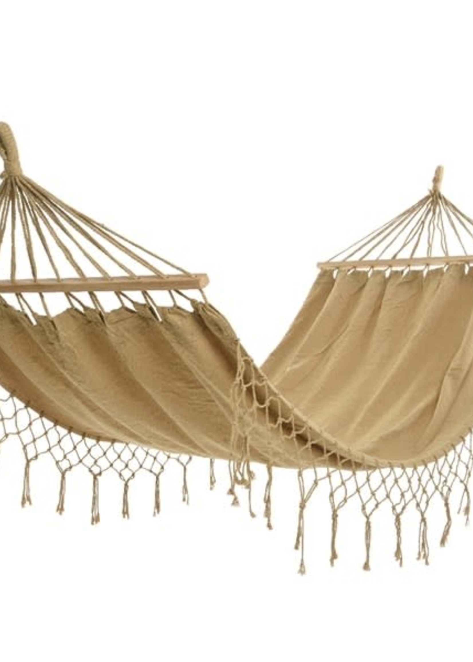 Decoris Hanging Sand Cotton Hammock With Tassels