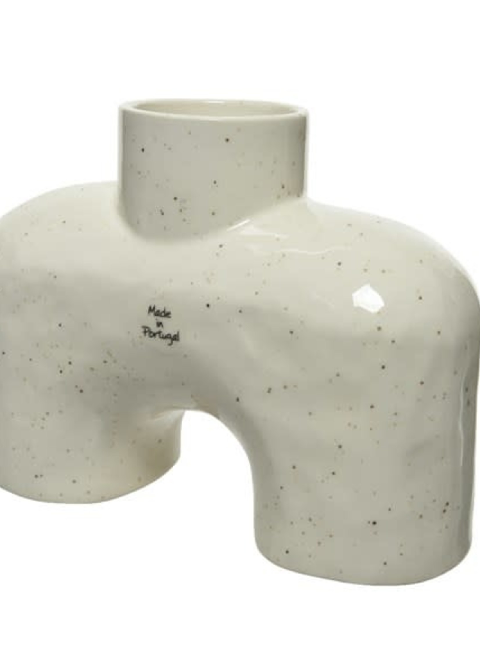 Decoris Speakle Cream Vase Earthenware