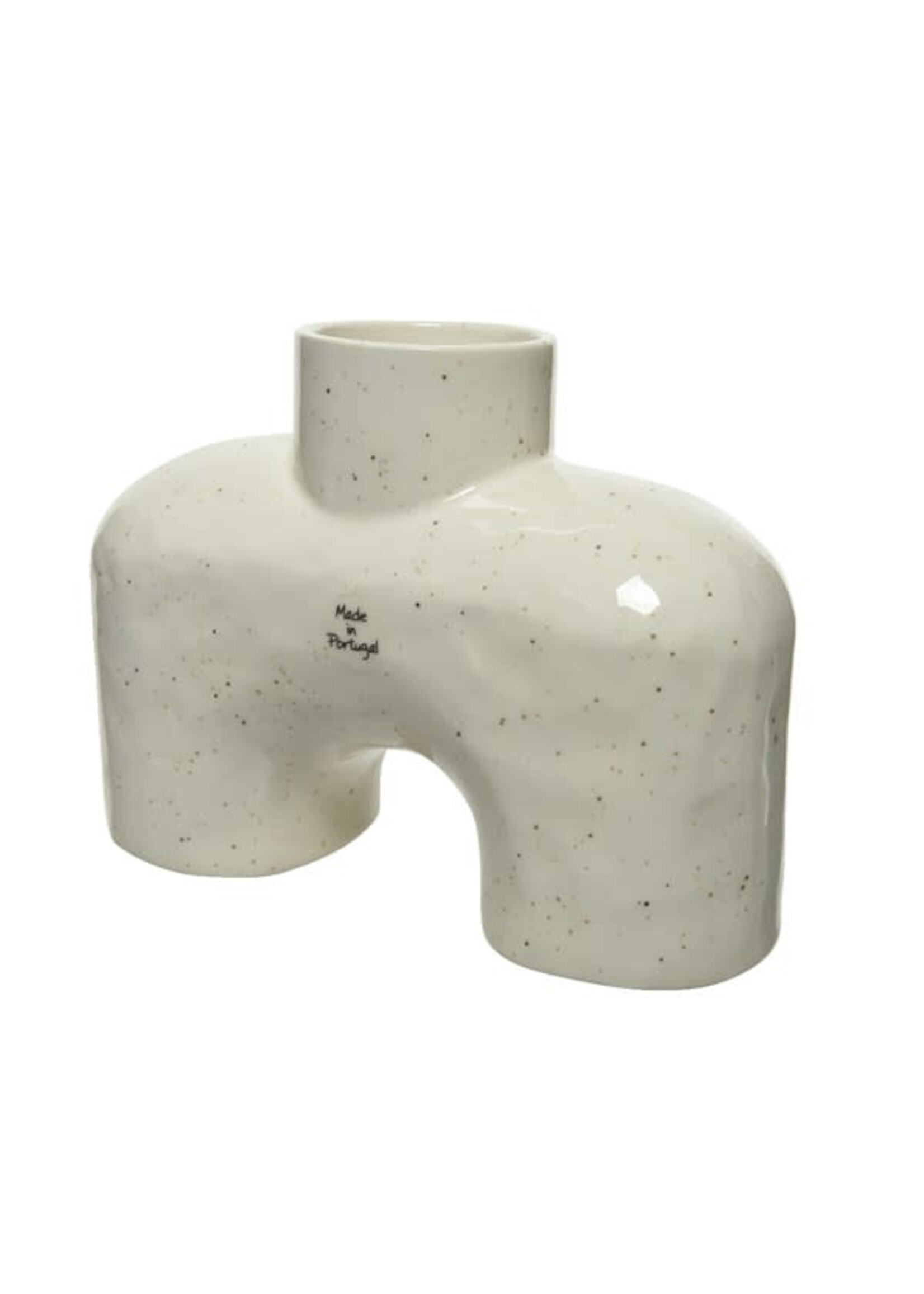 Decoris Speakle Cream Vase Earthenware