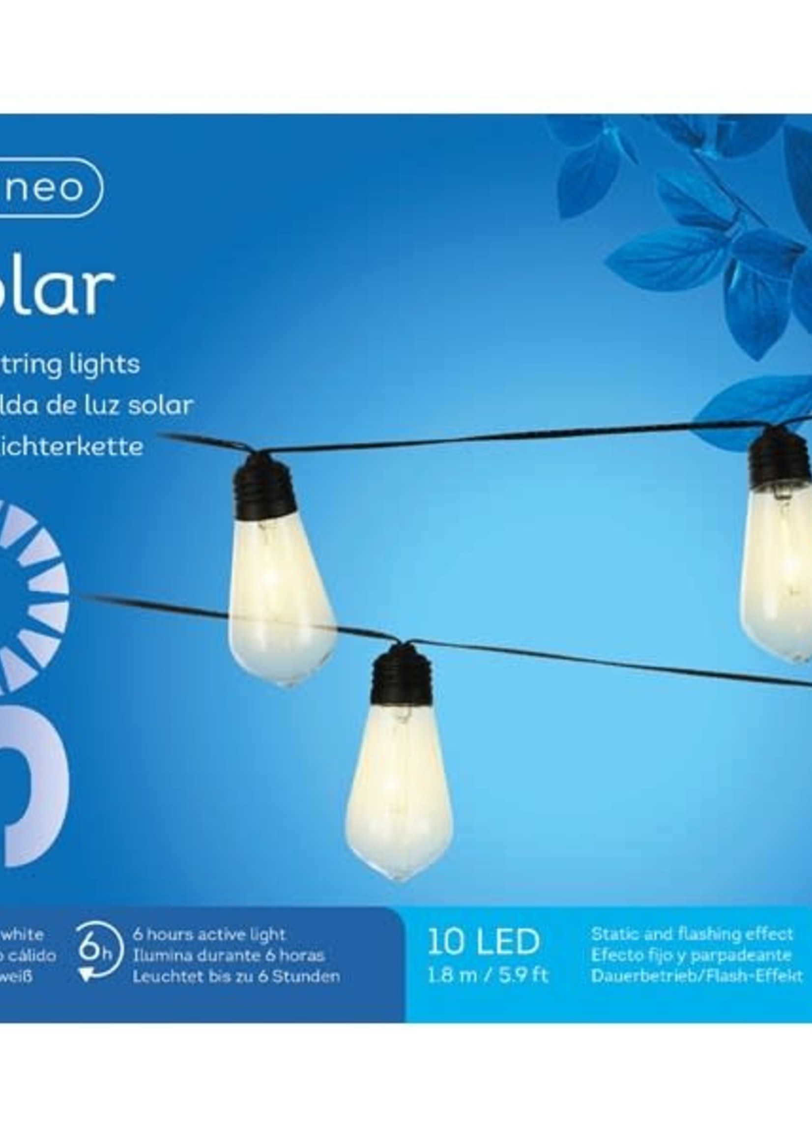 Lumineo Solar Warm White 10 LED stringlight