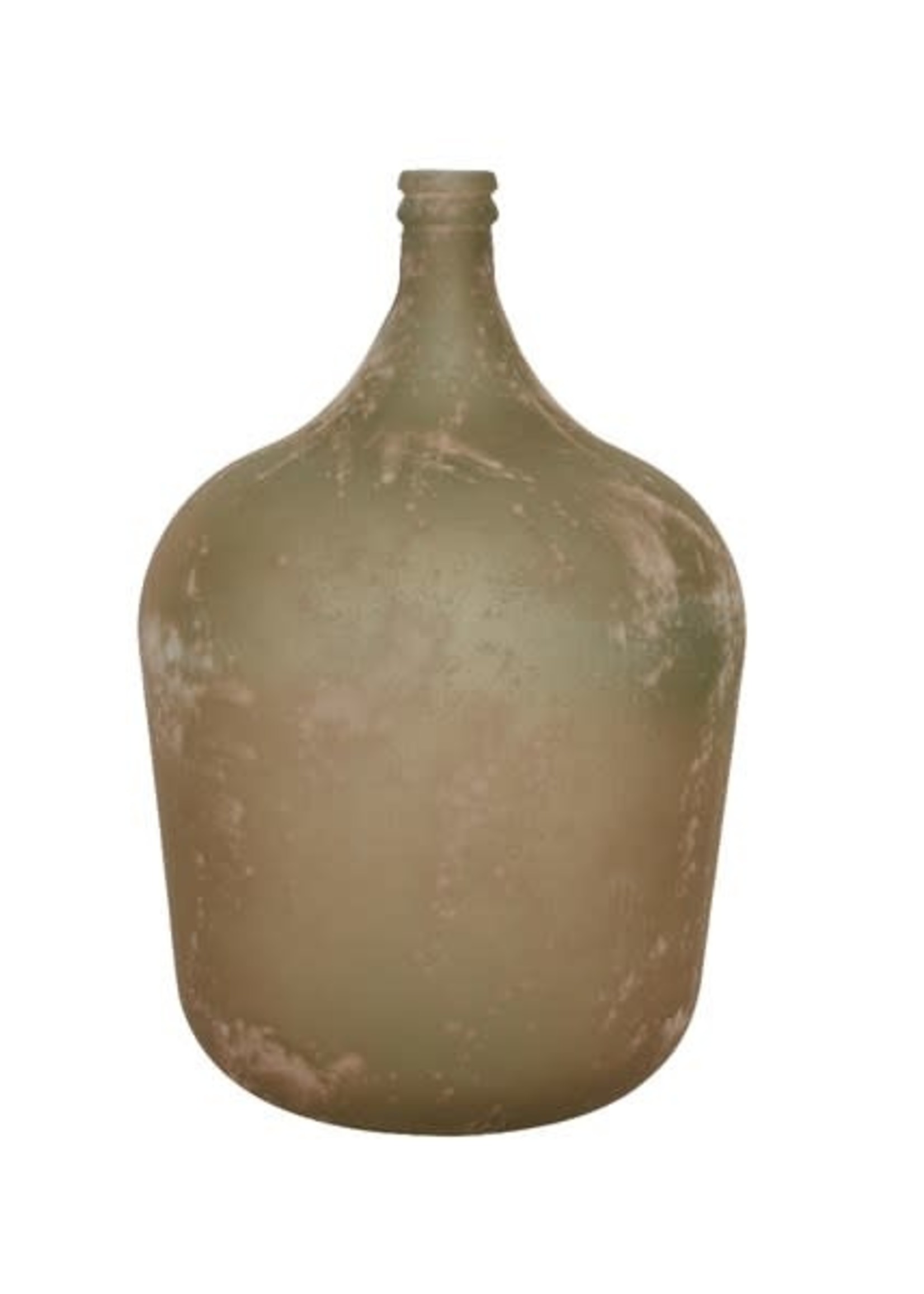 Decoris Decoris Vase Glass Recycled Antique Soft Terracotta H56.00cm