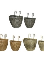 Decoris Large Balcony Outdoor Rattan Hanging Planter