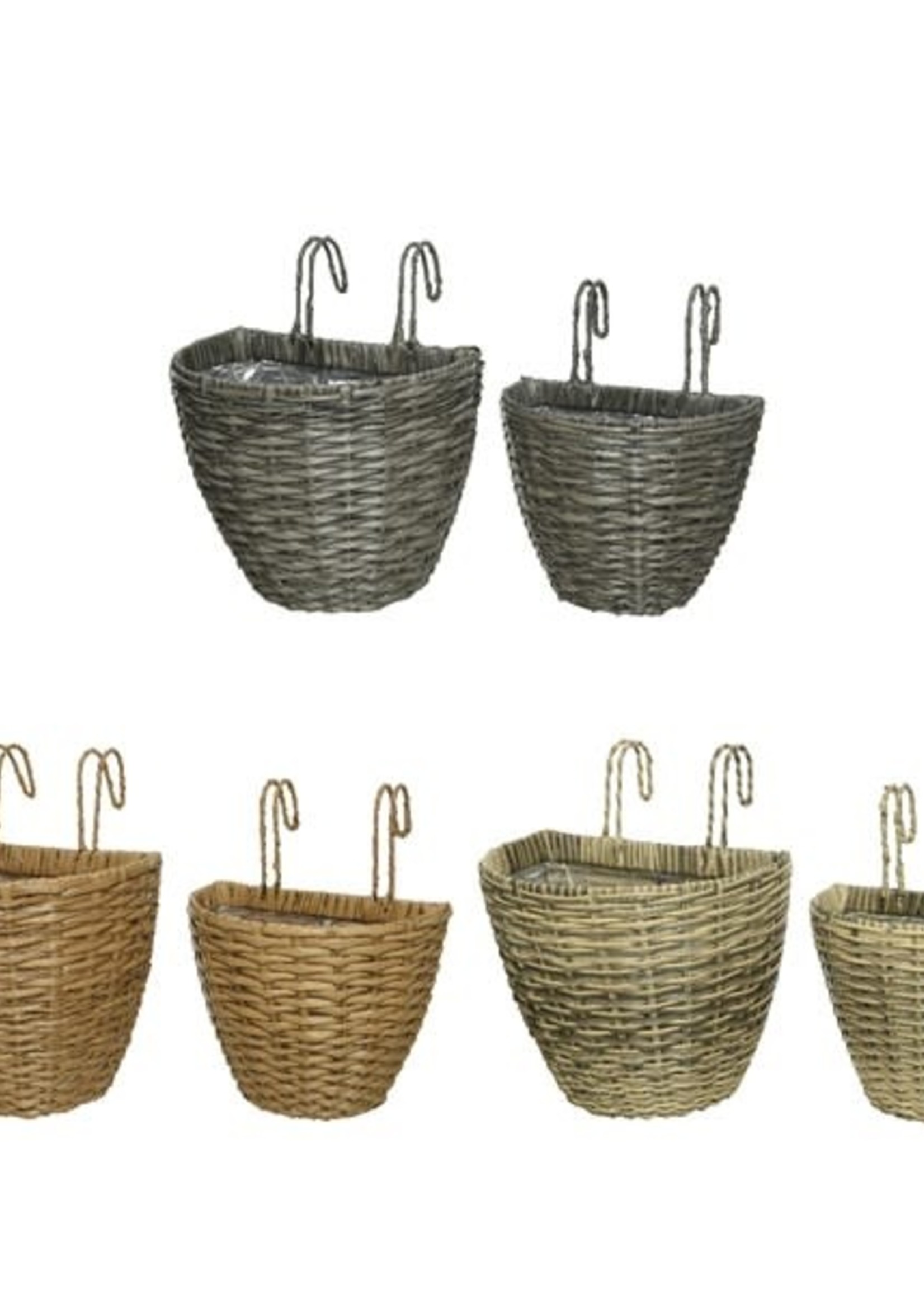 Decoris Large Balcony Outdoor Rattan Hanging Planter