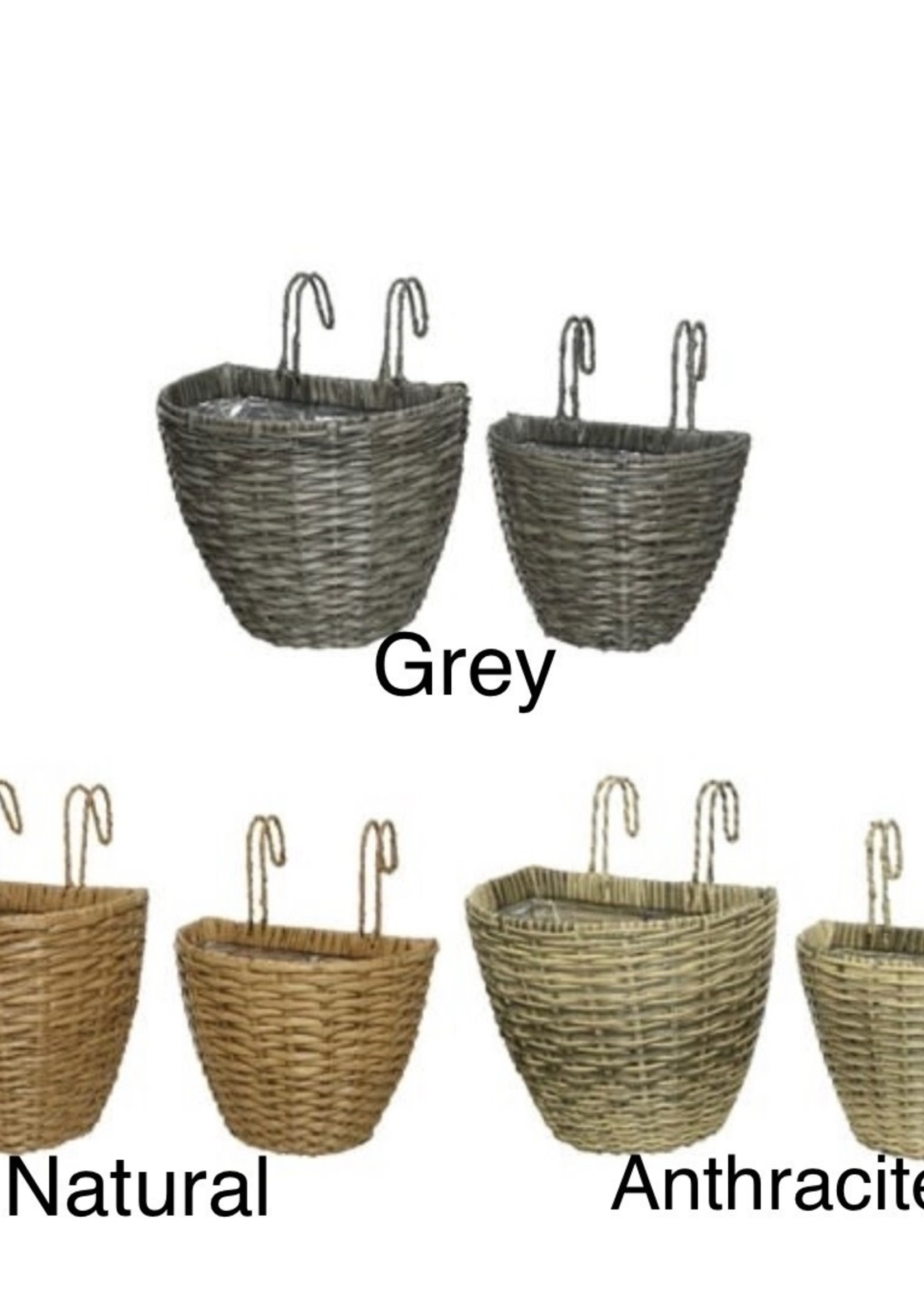 Decoris Large Balcony Outdoor Rattan Hanging Planter