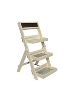 Decoris Ladder Pot Stand Pinewood Indoor / Outdoor (L)39.00 (W)78.00 (H)6.50cm