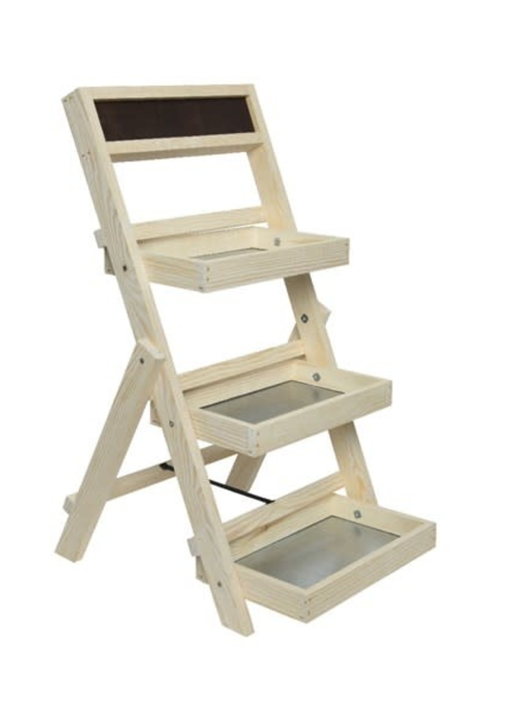 Decoris Ladder Pot Stand Pinewood Indoor / Outdoor (L)39.00 (W)78.00 (H)6.50cm