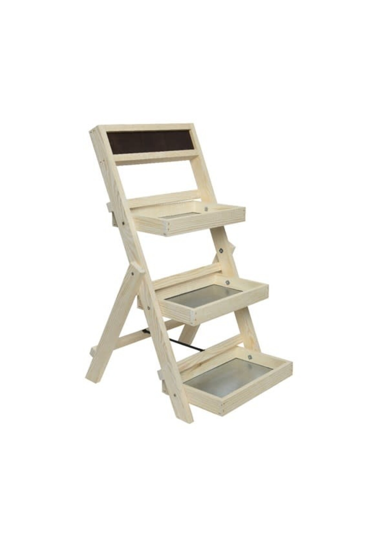 Decoris Ladder Pot Stand Pinewood Indoor / Outdoor (L)39.00 (W)78.00 (H)6.50cm