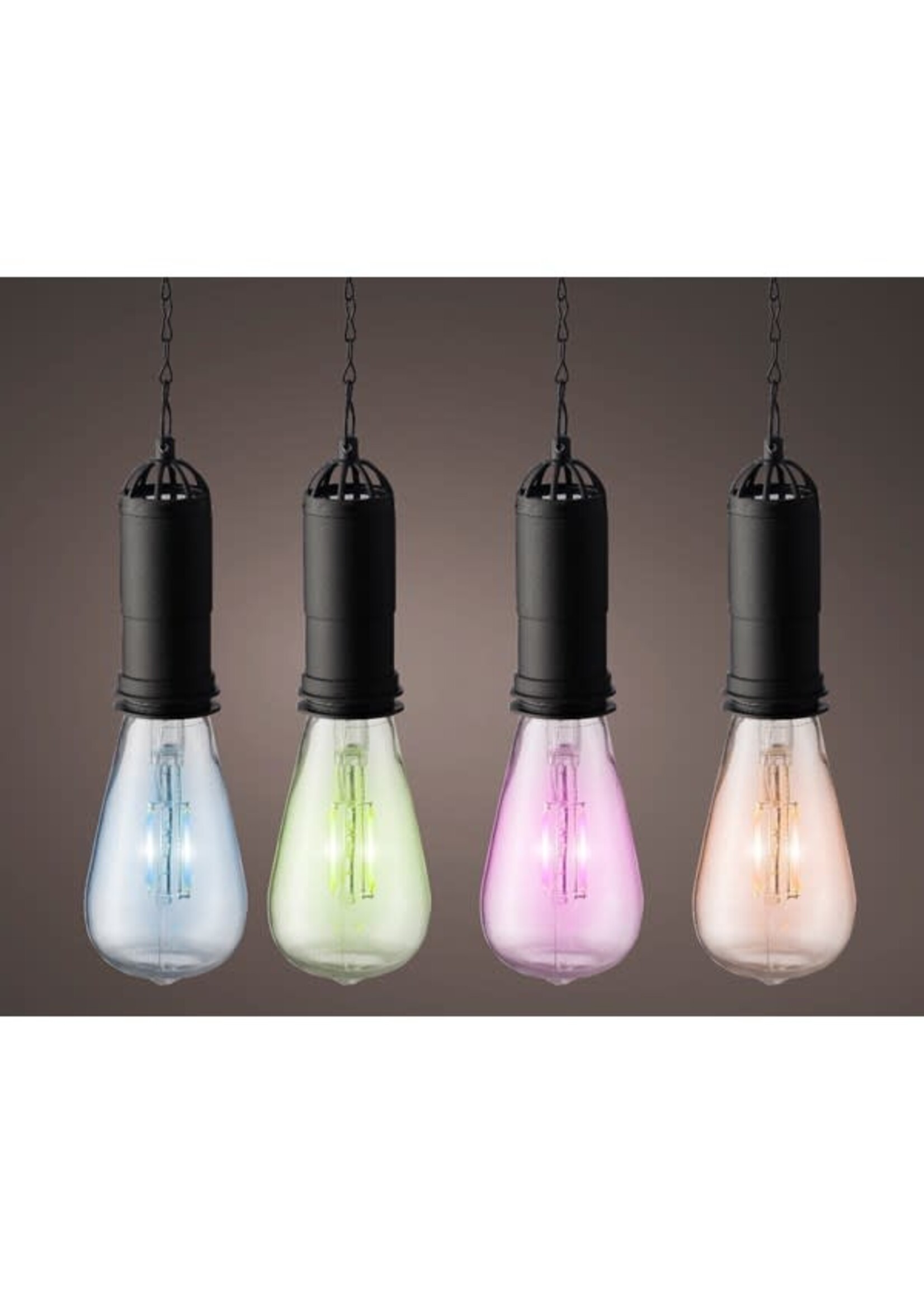 Lumineo Coloured Glow Solar hanging light 4 Colours Available