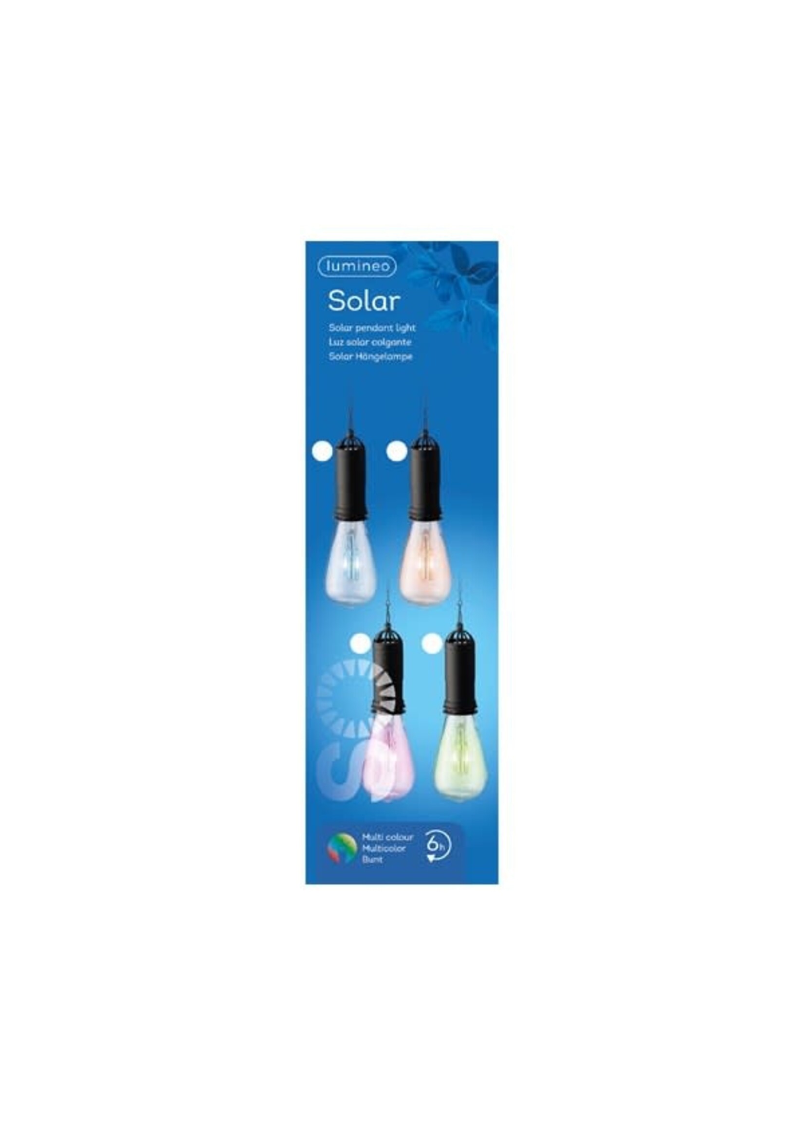 Lumineo Coloured Glow Solar hanging light 4 Colours Available