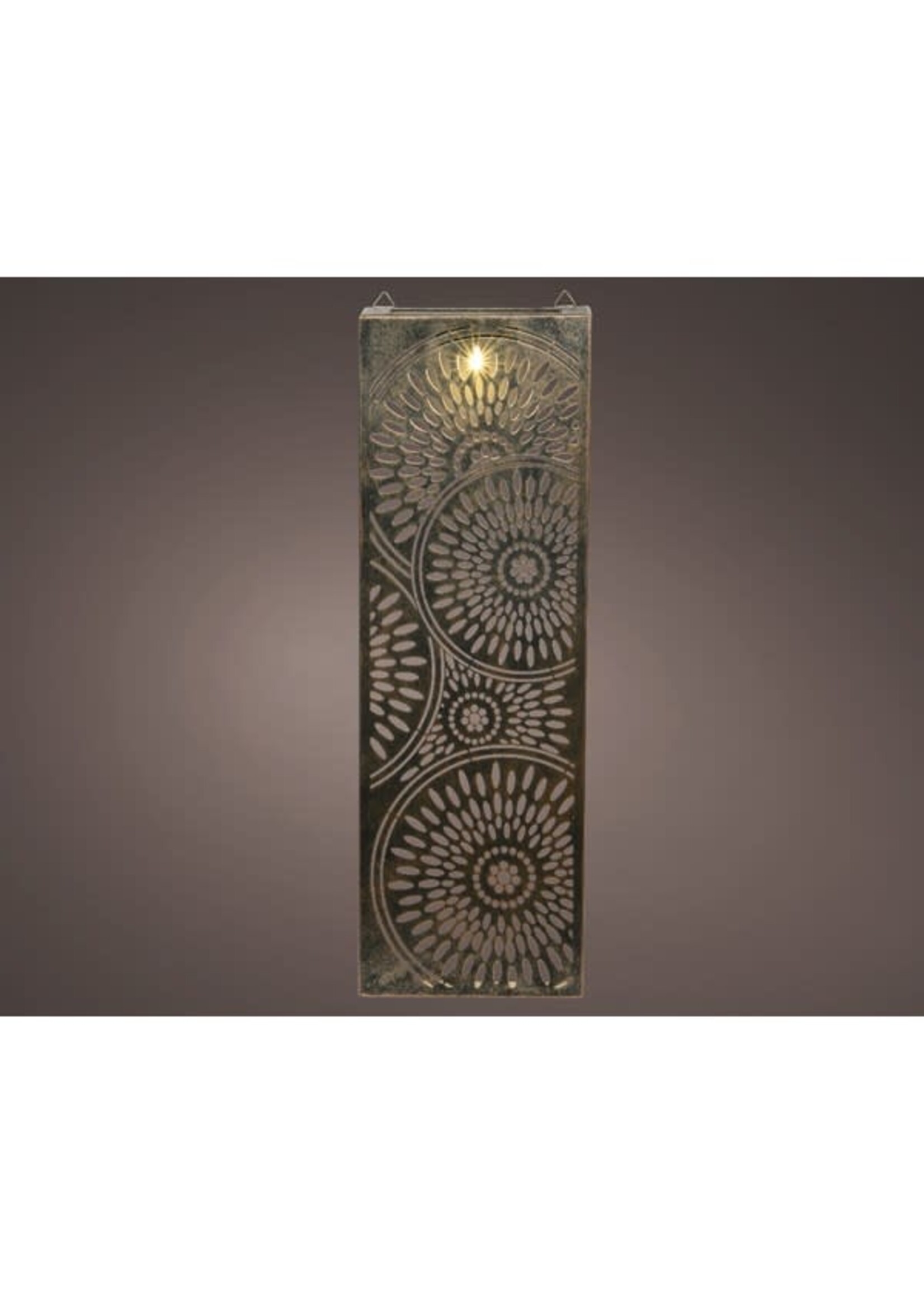 Lumineo Solar wall Panel light metal steady L4.50-W20.00-H60.00cm