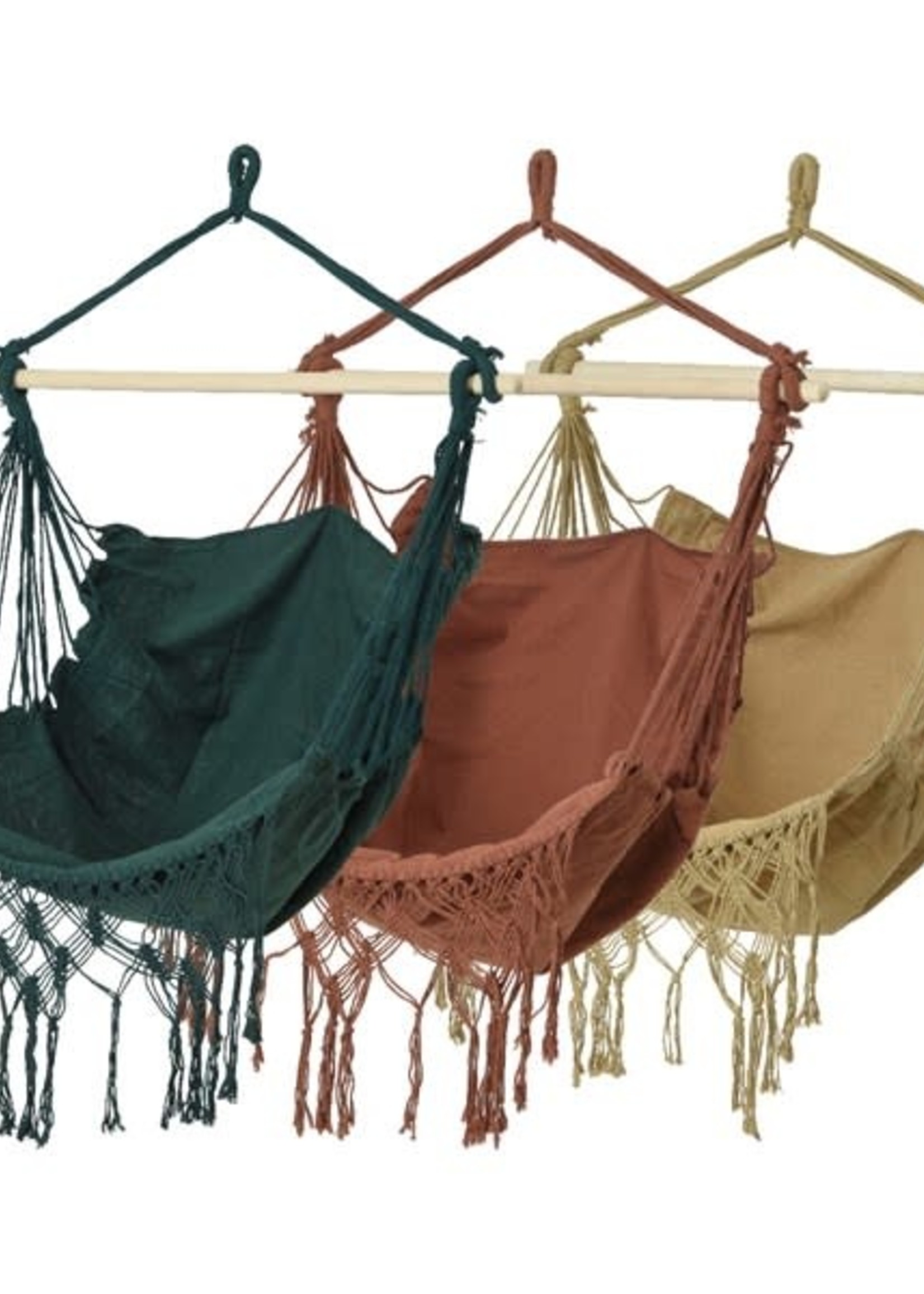 Decoris Hammock Hanging Chair with Tassels - Outdoor