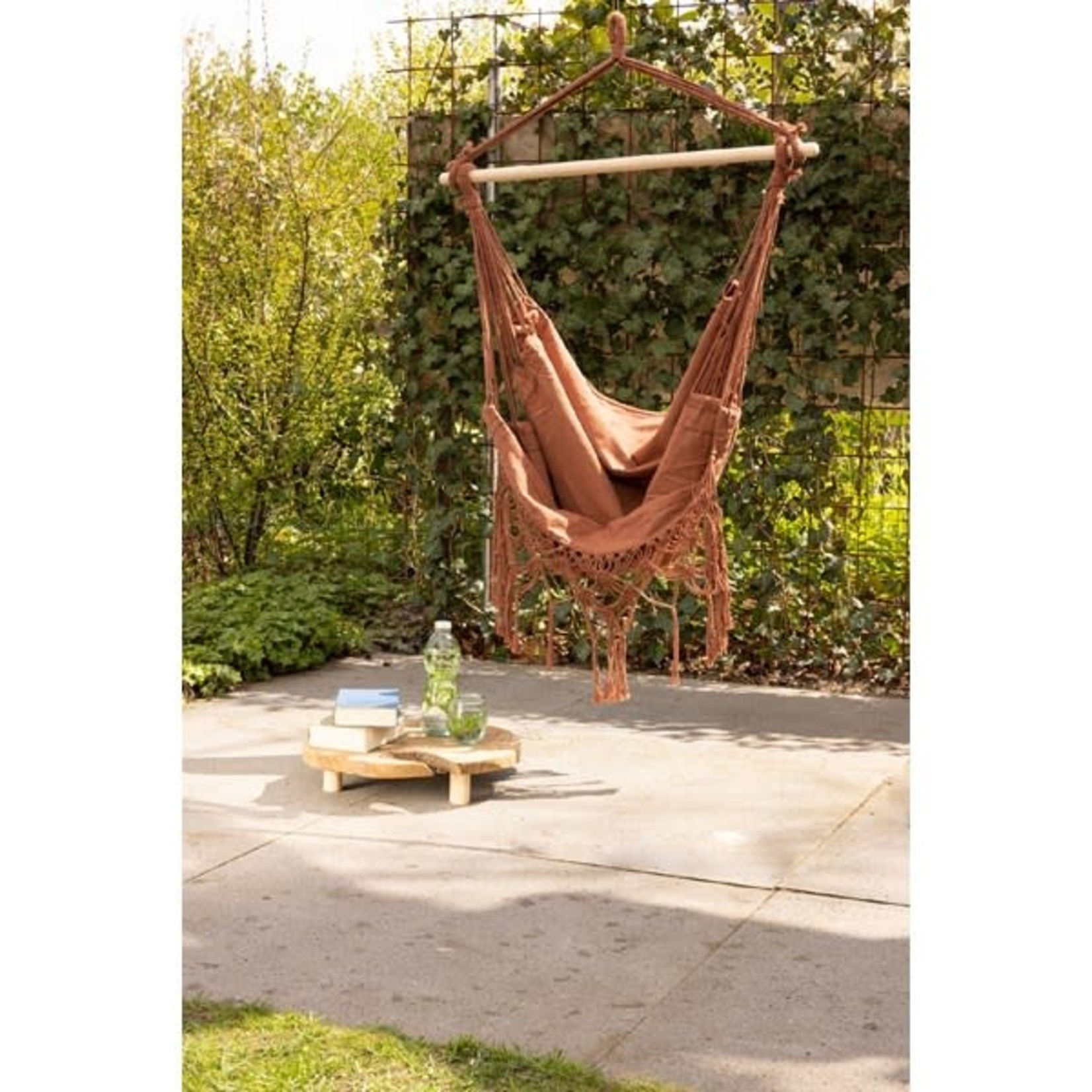Decoris Hammock Cotton Hanging chair with tassle outdoor 3 Colours assorted (price is each)