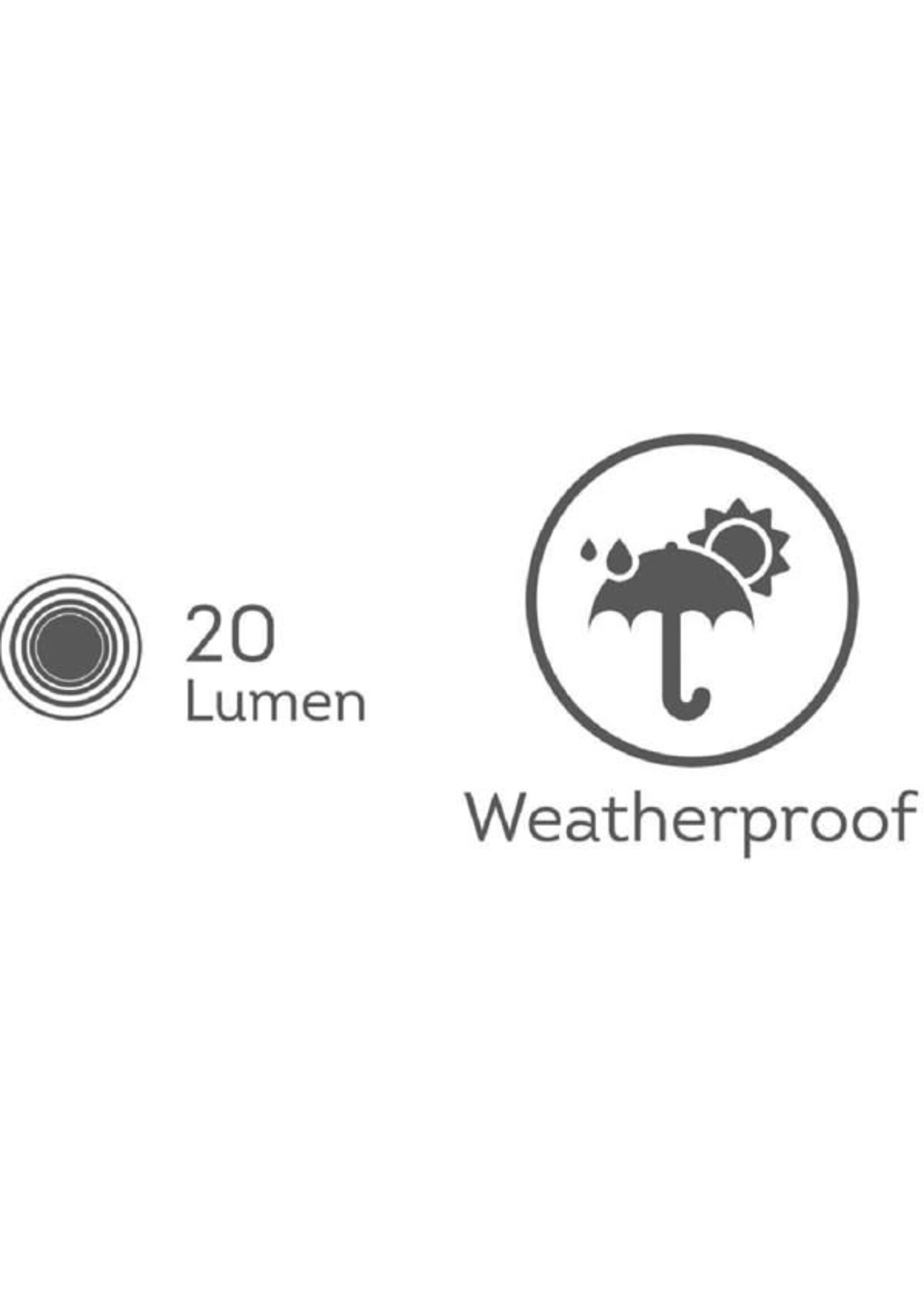 Lumineo Solar Lamp Black Rope 137.00cm