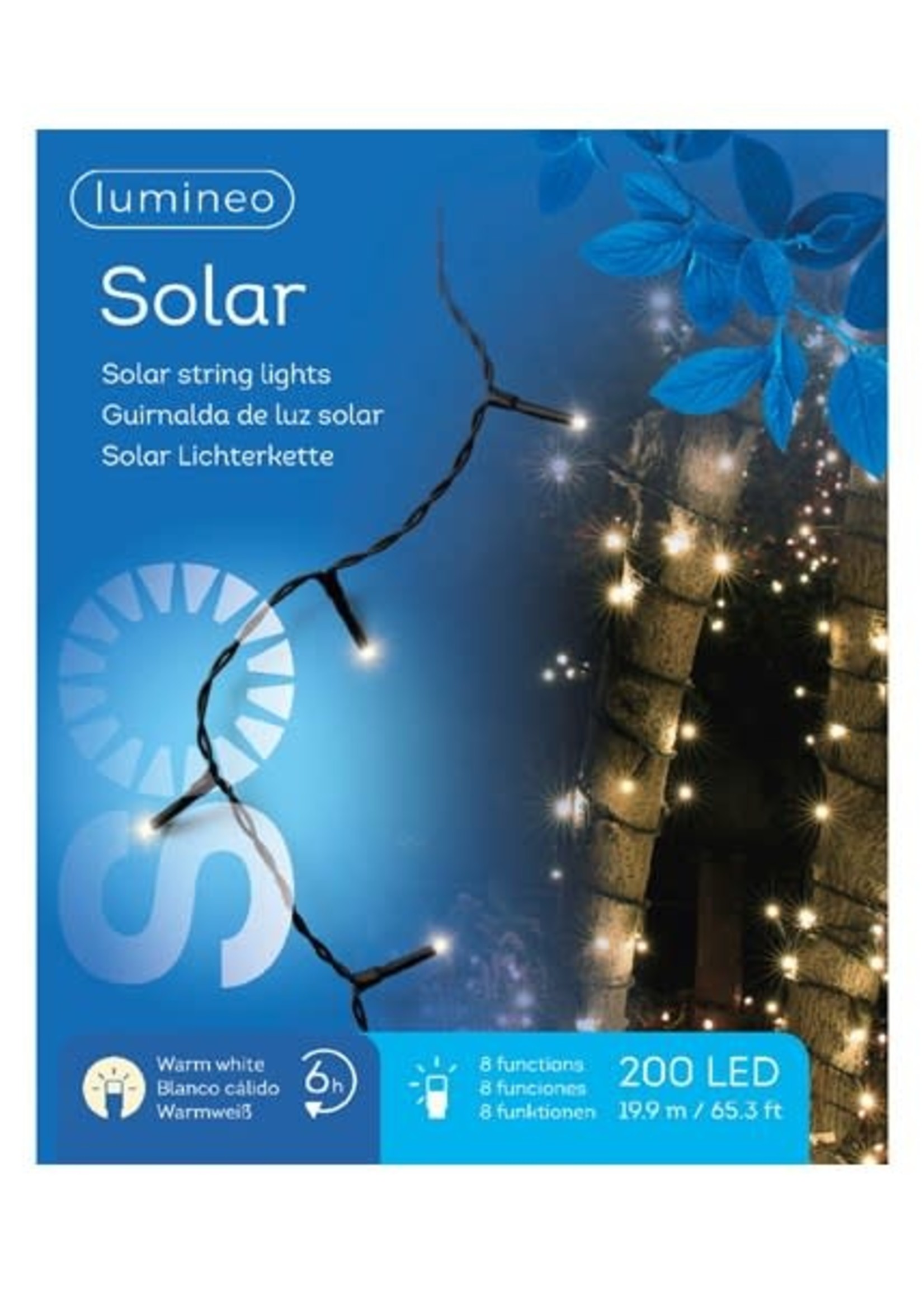 Lumineo Solar 200 LED Warm White stringlights