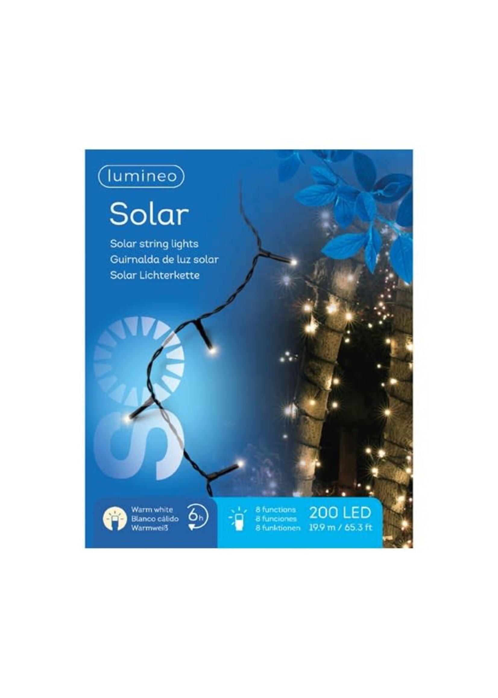Lumineo Solar 200 LED Warm White stringlights