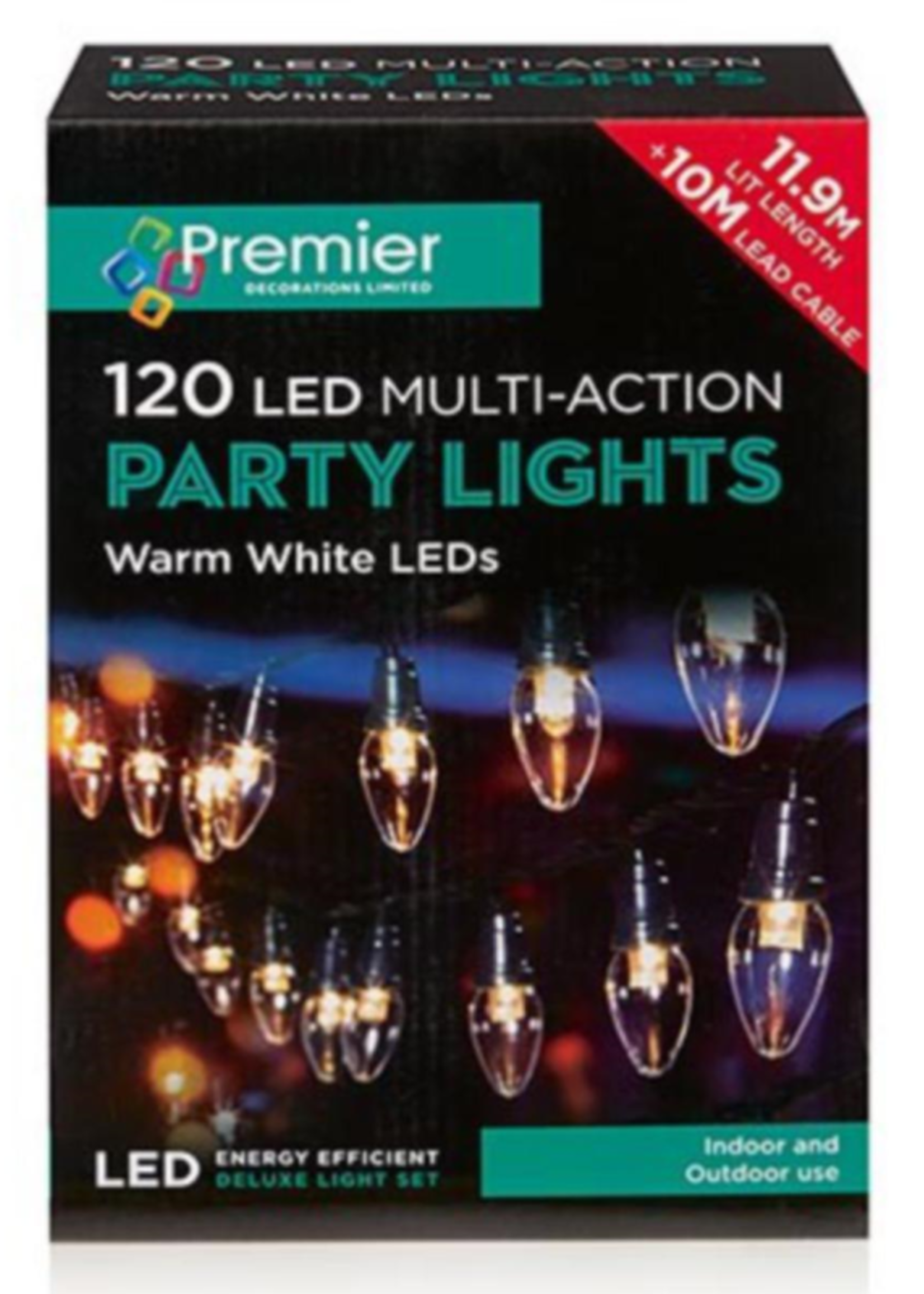 Premier Party Lights 120 Warm White LED 11.9M