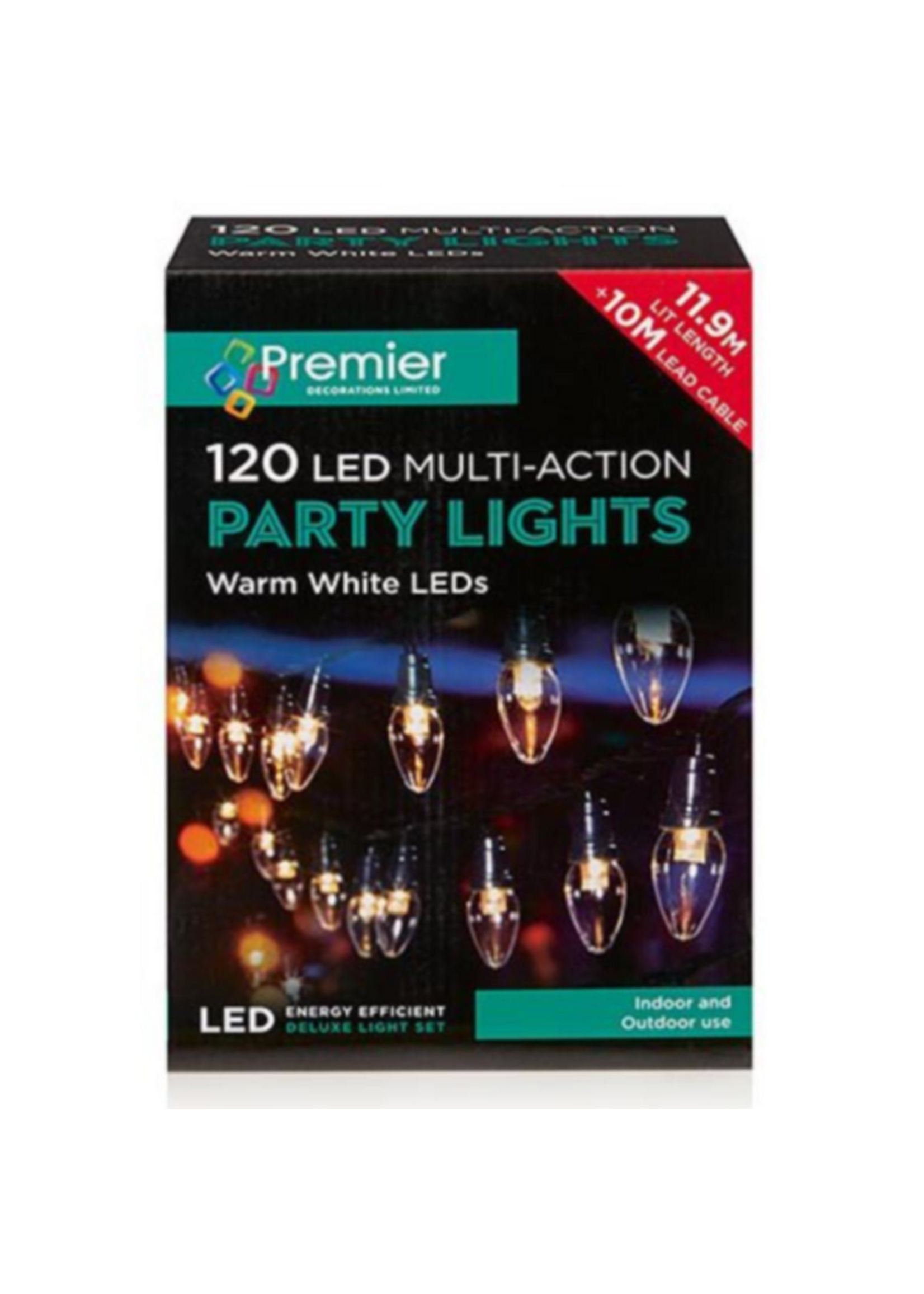 Premier Party Lights 120 Warm White LED 11.9M