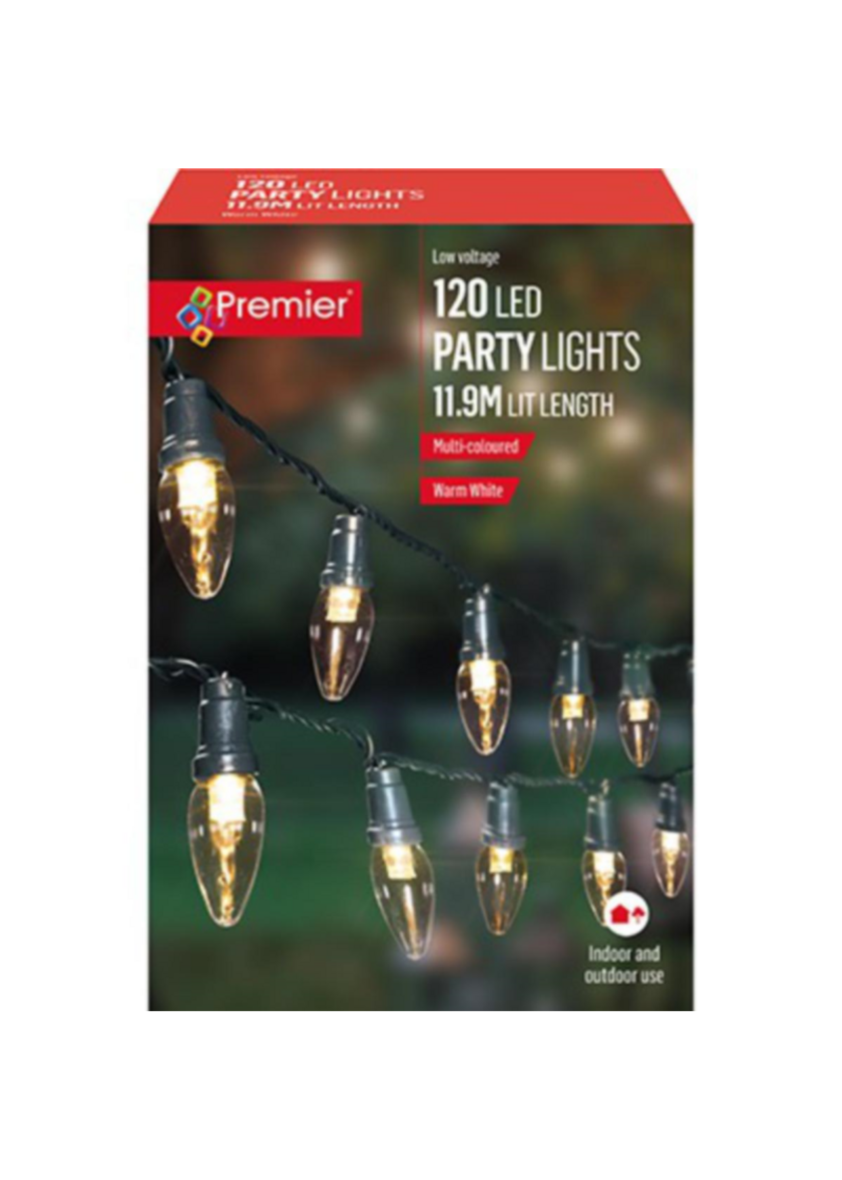Premier Party Lights 120 Warm White LED 11.9M