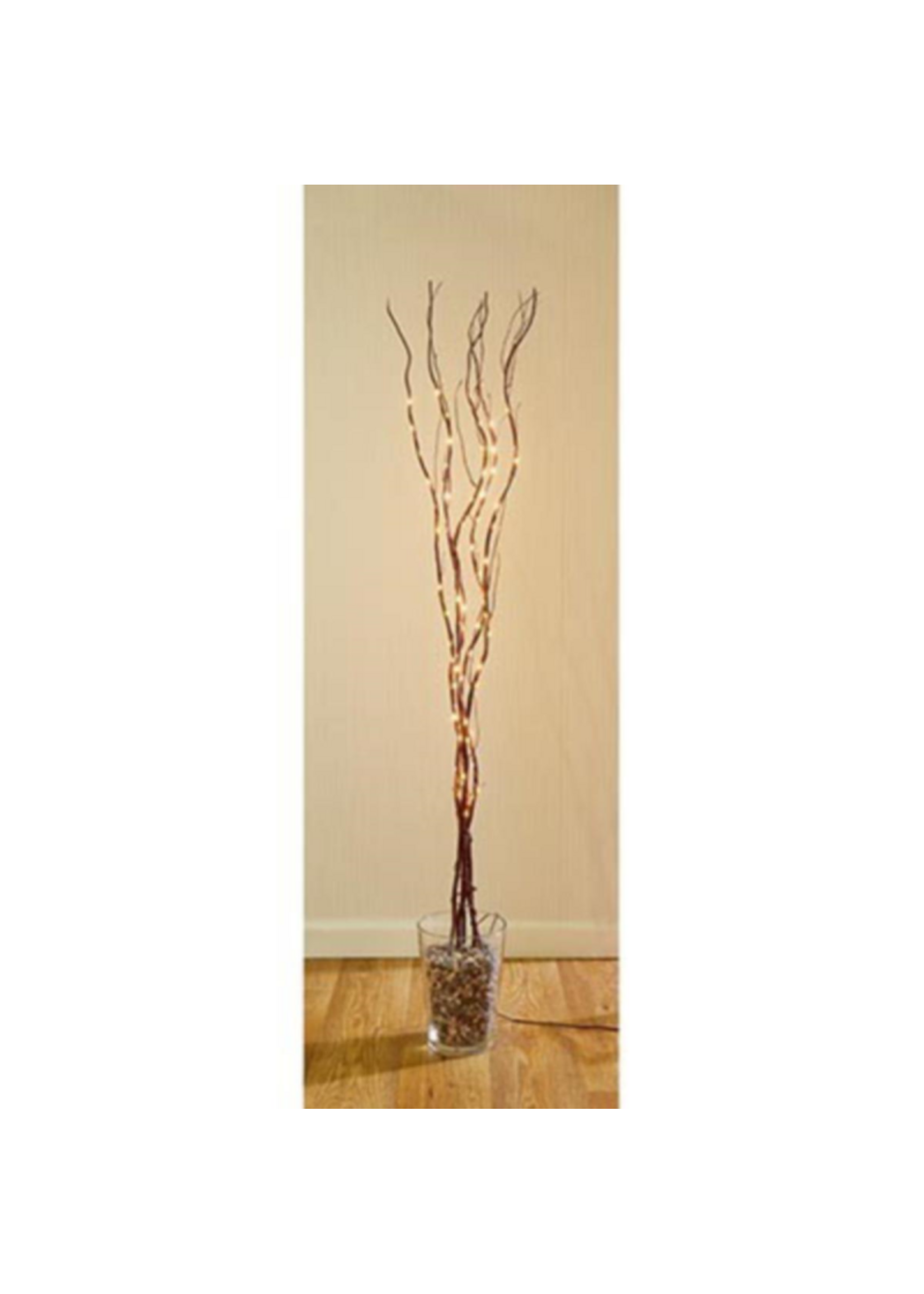 Premier 1.2M Dark Brown Twig w-80 Warm White Led