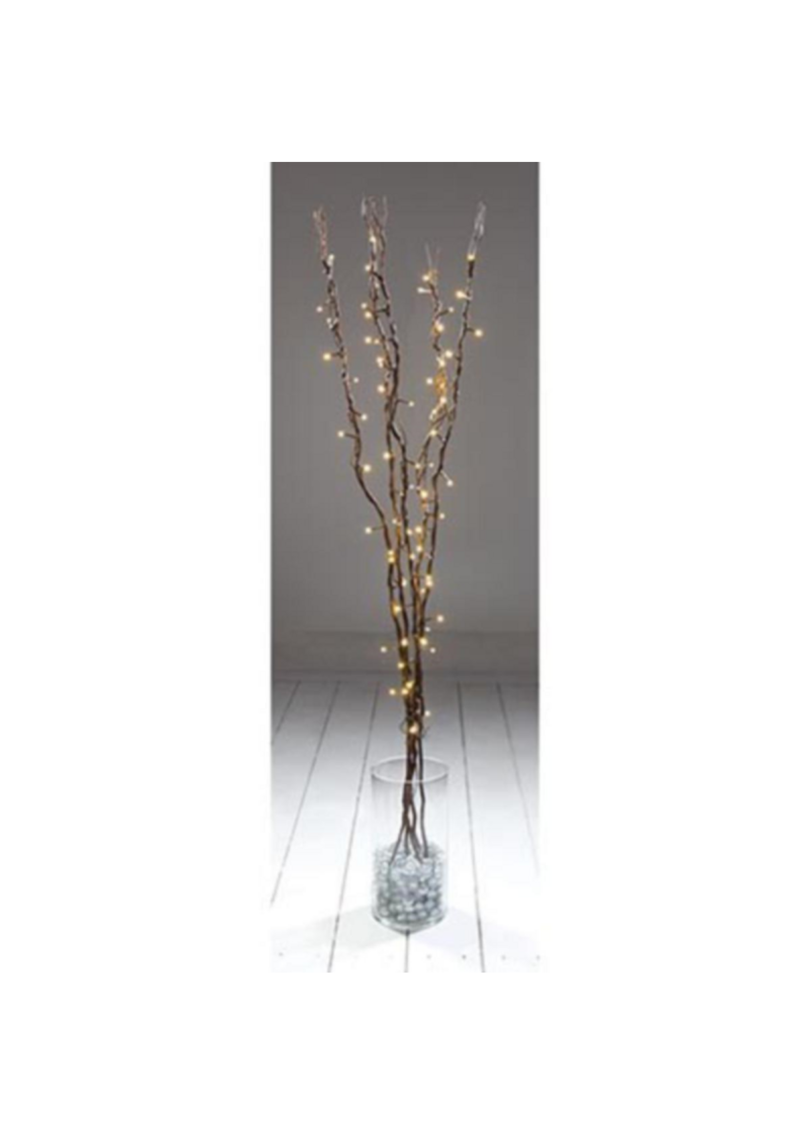 Premier 1.2M Dark Brown Twig w-80 Warm White Led